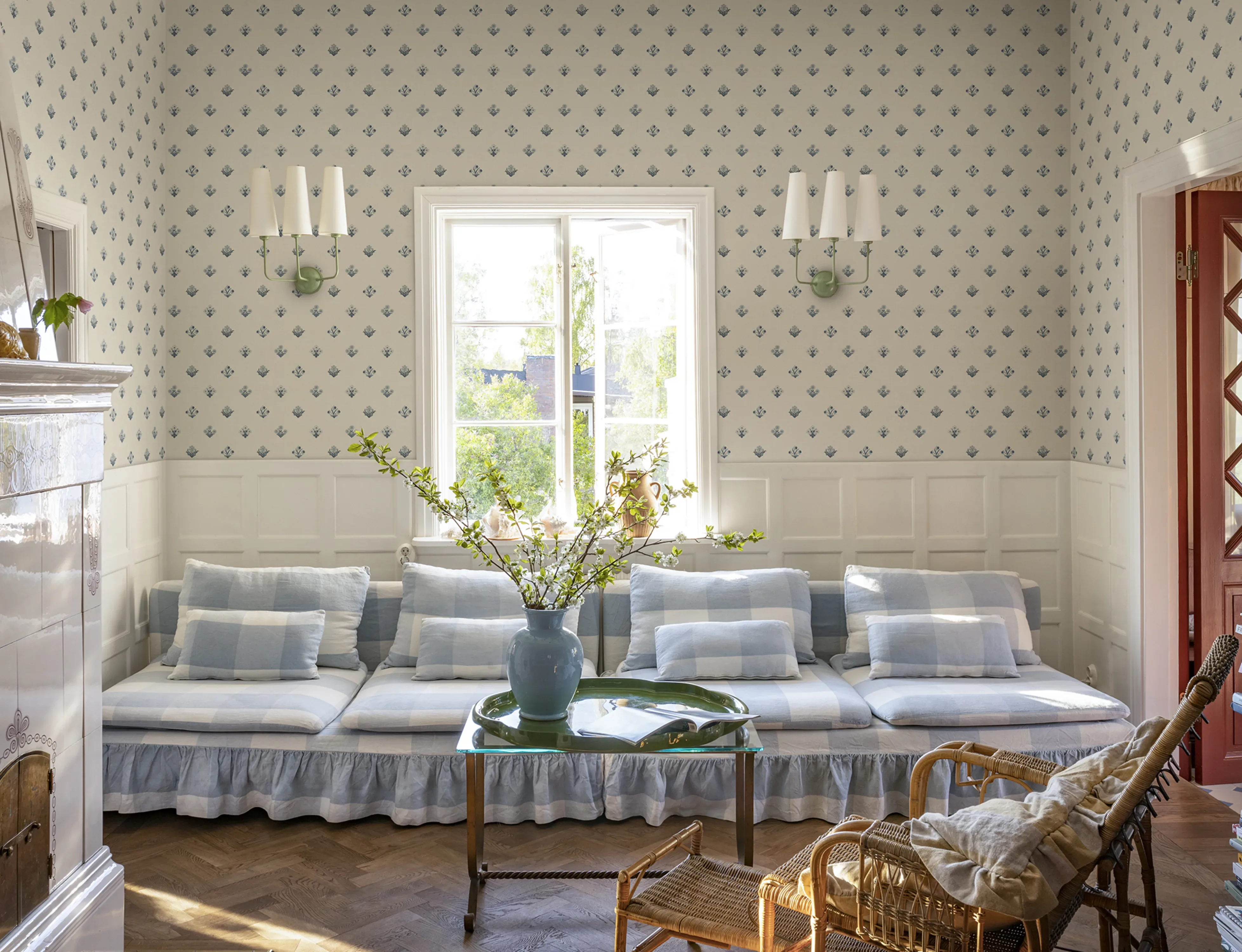 Sandberg Amy in Blue wallpaper (S10817)