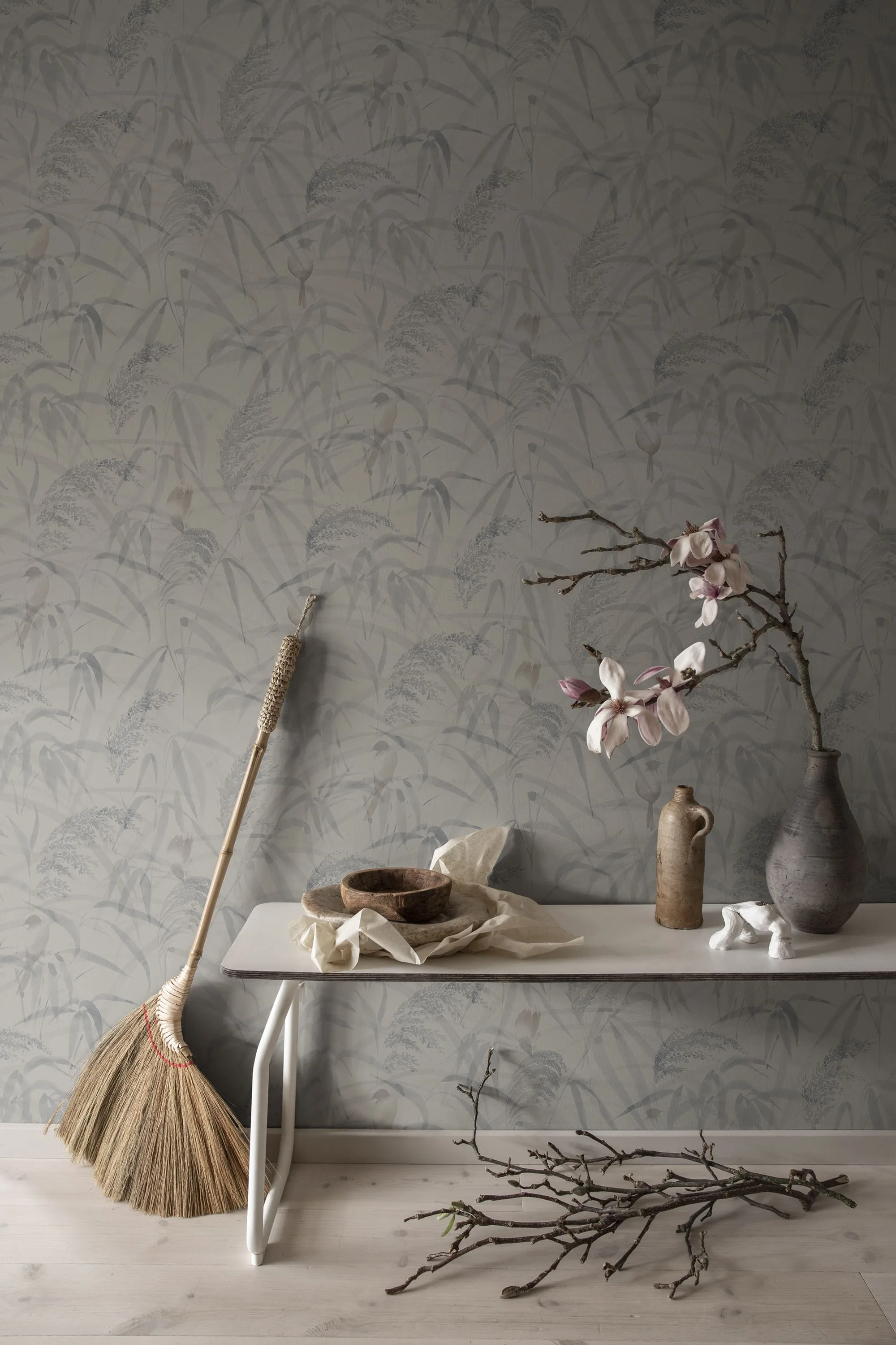 Sandberg Anna in Misty Blue wallpaper (S10108)