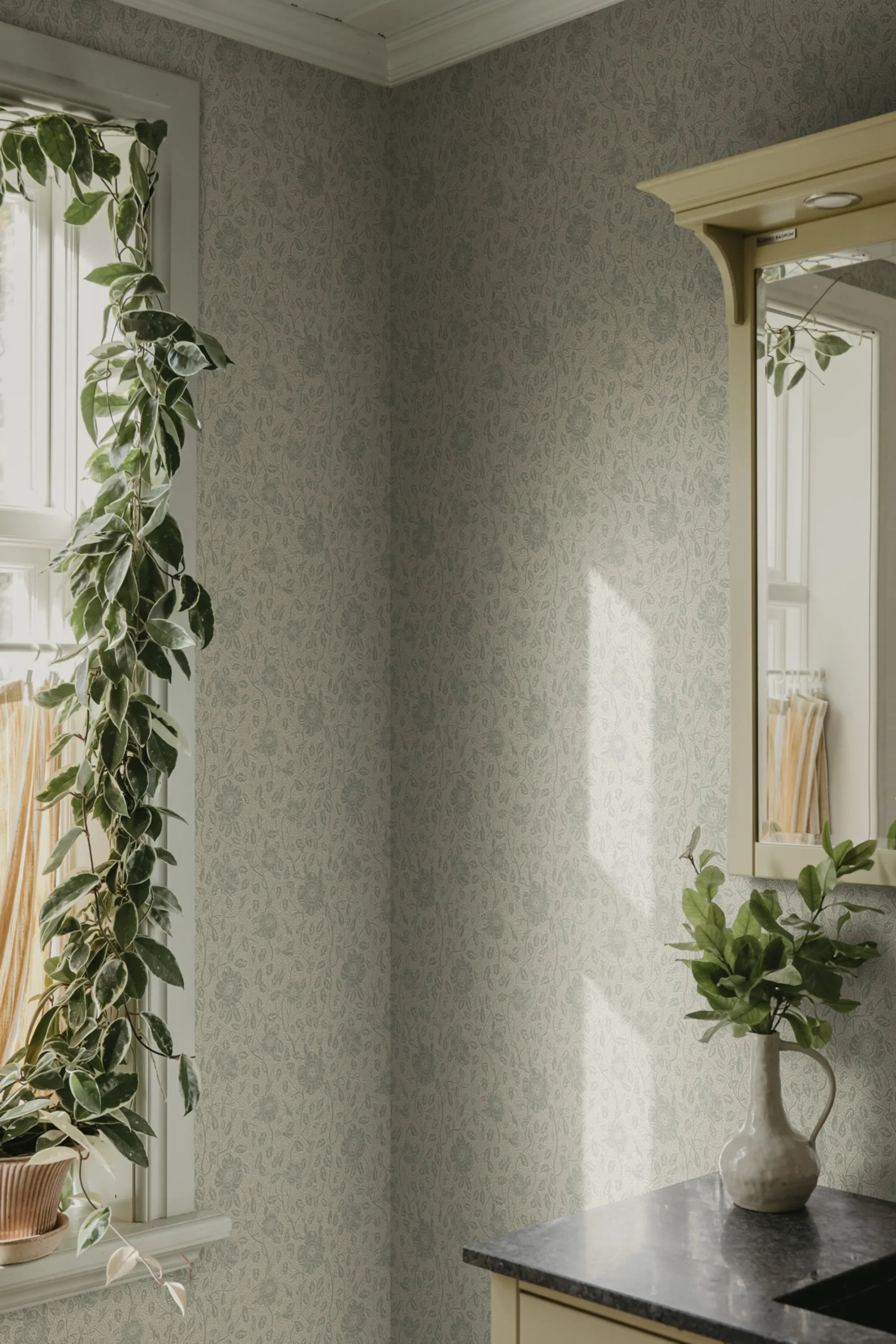 Sandberg Anton in Sage Green wallpaper (S10569)