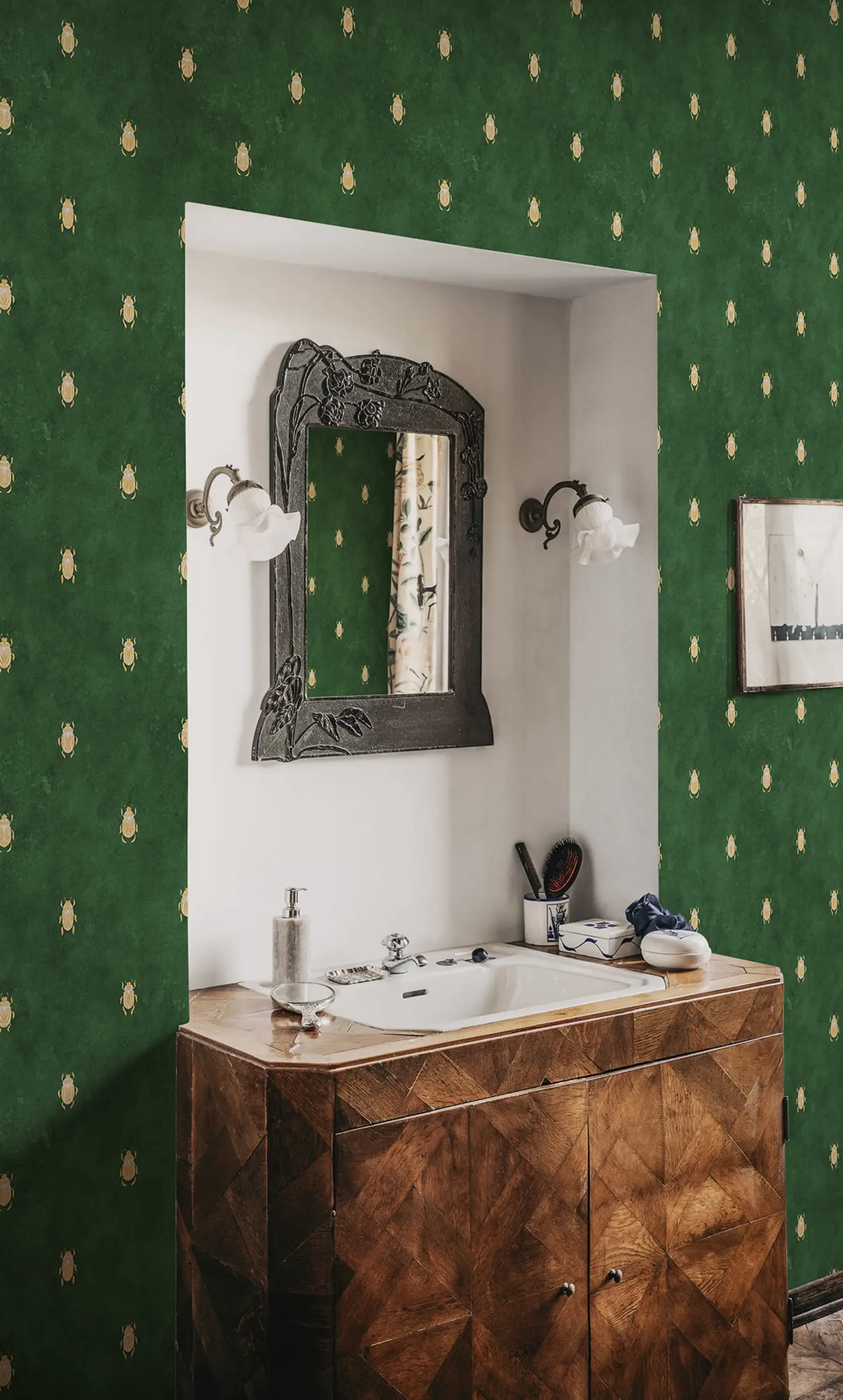 Sandberg Audrey in Dark Green wallpaper (S10451)