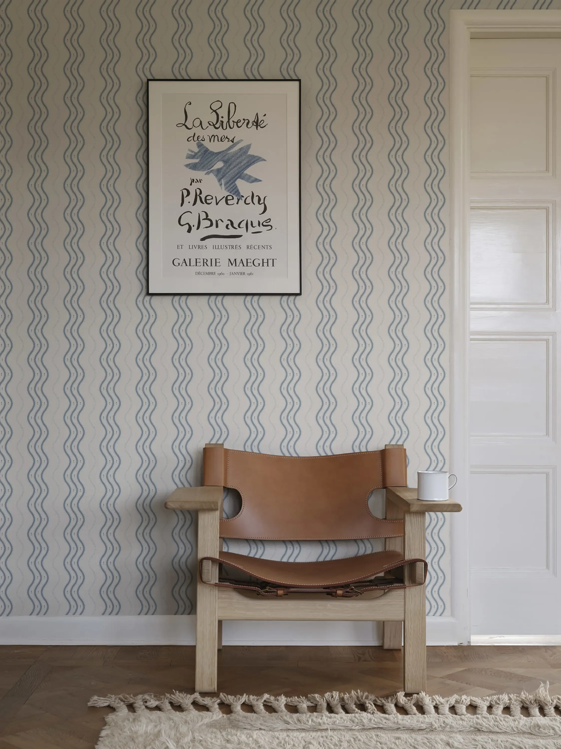 Sandberg Ben in Light Blue wallpaper (S10369)
