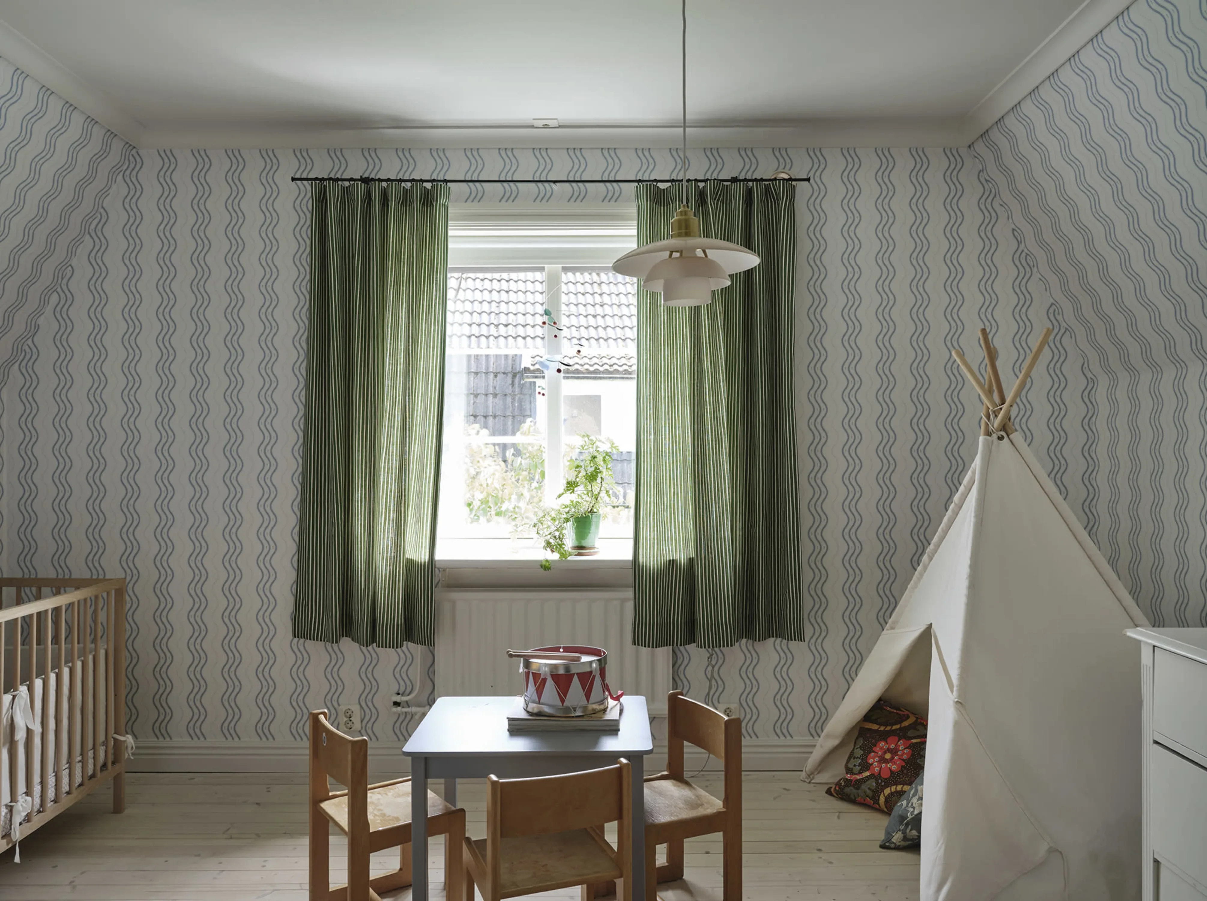 Sandberg Ben in Light Blue wallpaper (S10369)