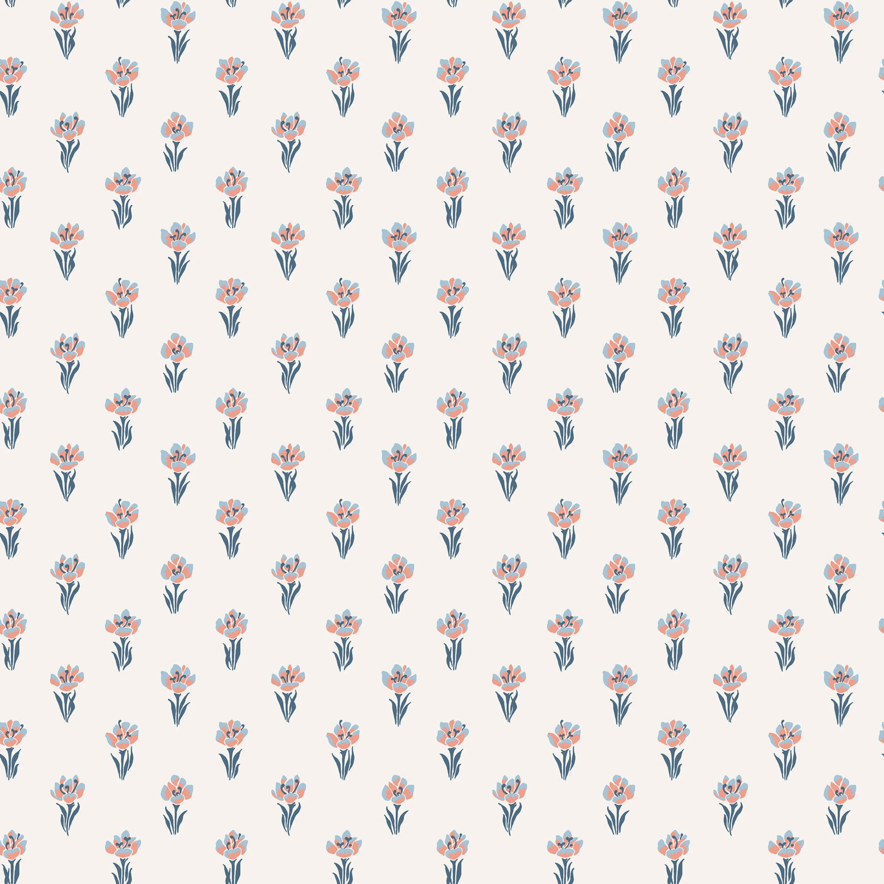 Sandberg Betty in Blue wallpaper (S10372)