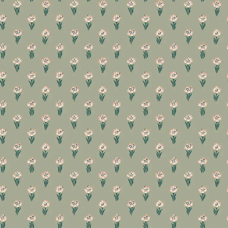 Sandberg Betty in Green wallpaper (S10374)