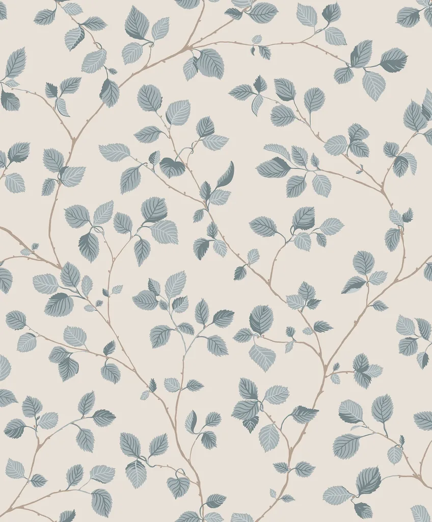 Sandberg Bokskog in Misty Blue wallpaper (S10323)