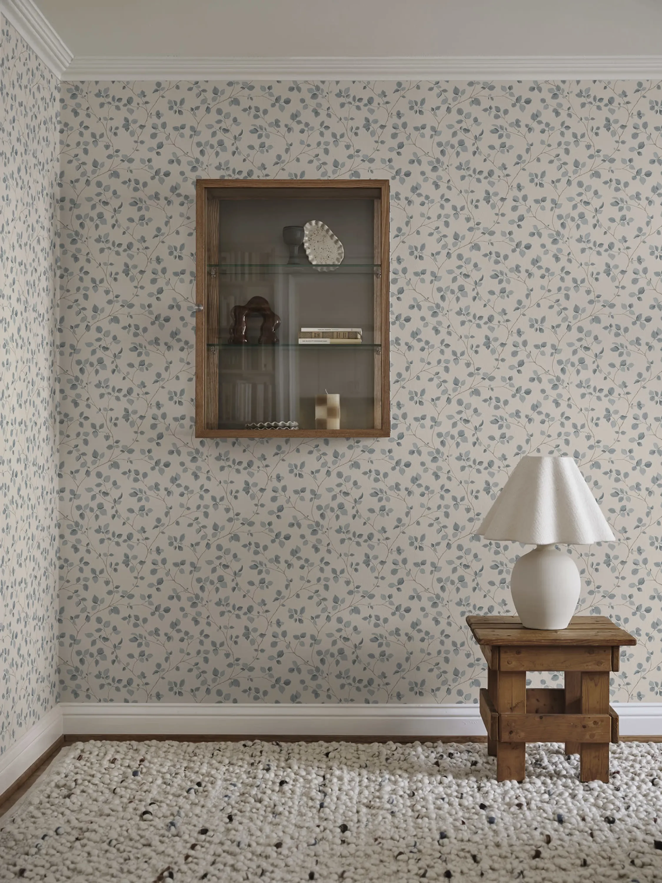 Sandberg Bokskog in Misty Blue wallpaper (S10323)