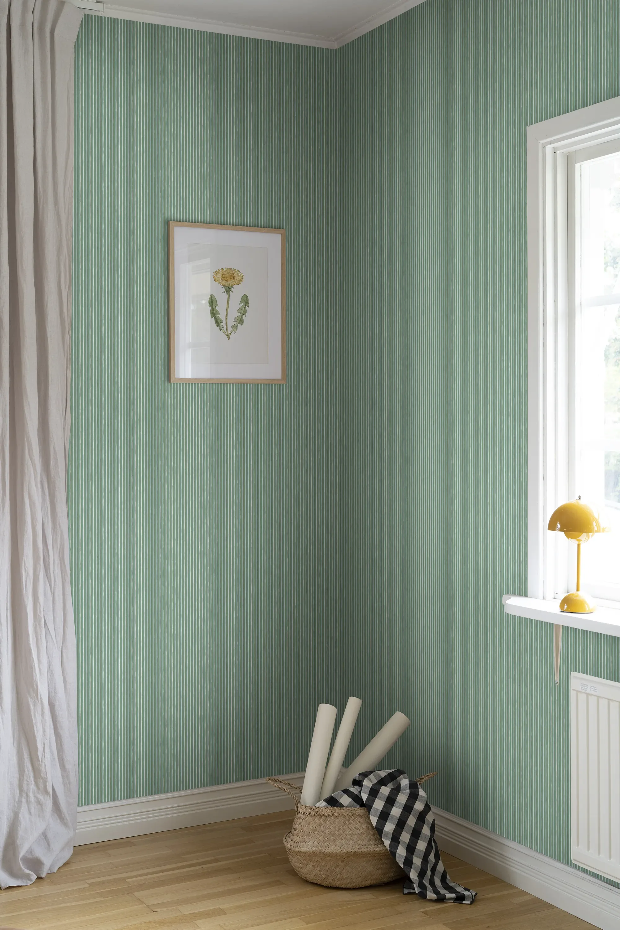 Sandberg Brita in Emerald wallpaper (S10142)