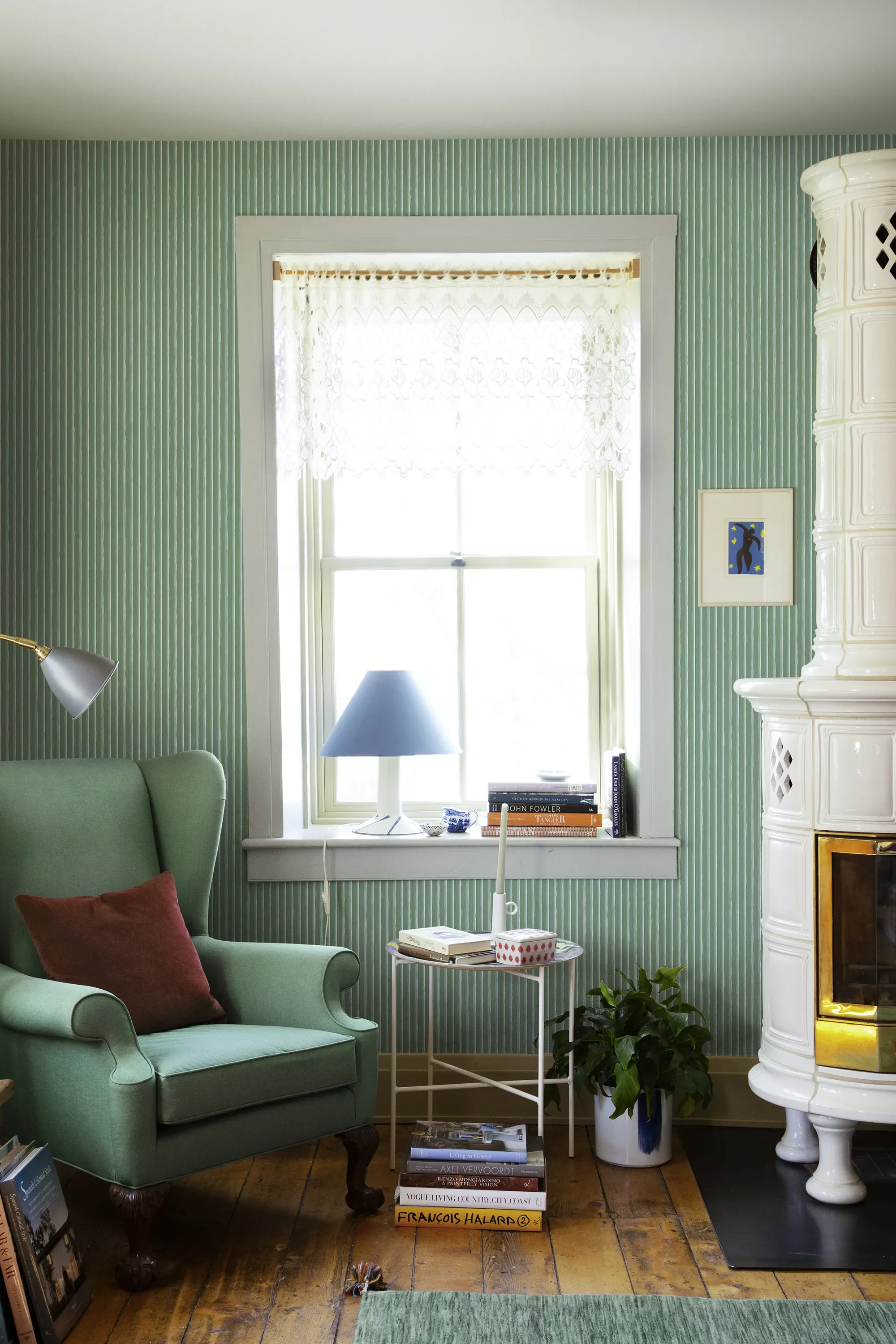 Sandberg Brita in Emerald wallpaper (S10142)