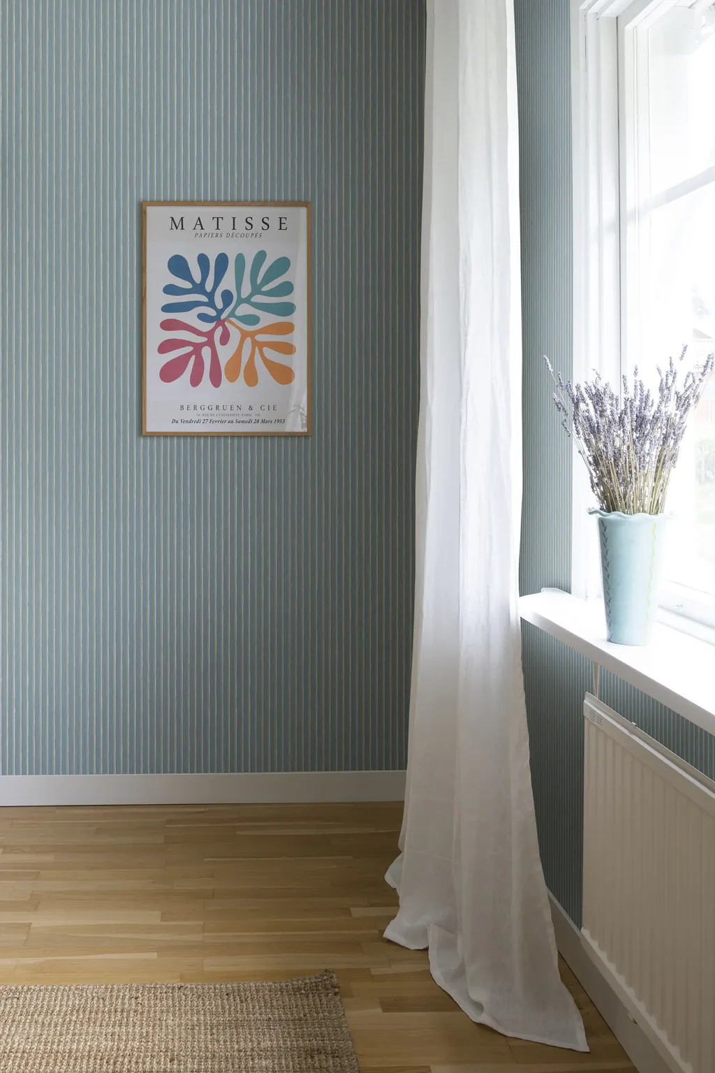 Sandberg Brita in Sky Blue wallpaper (S10143)