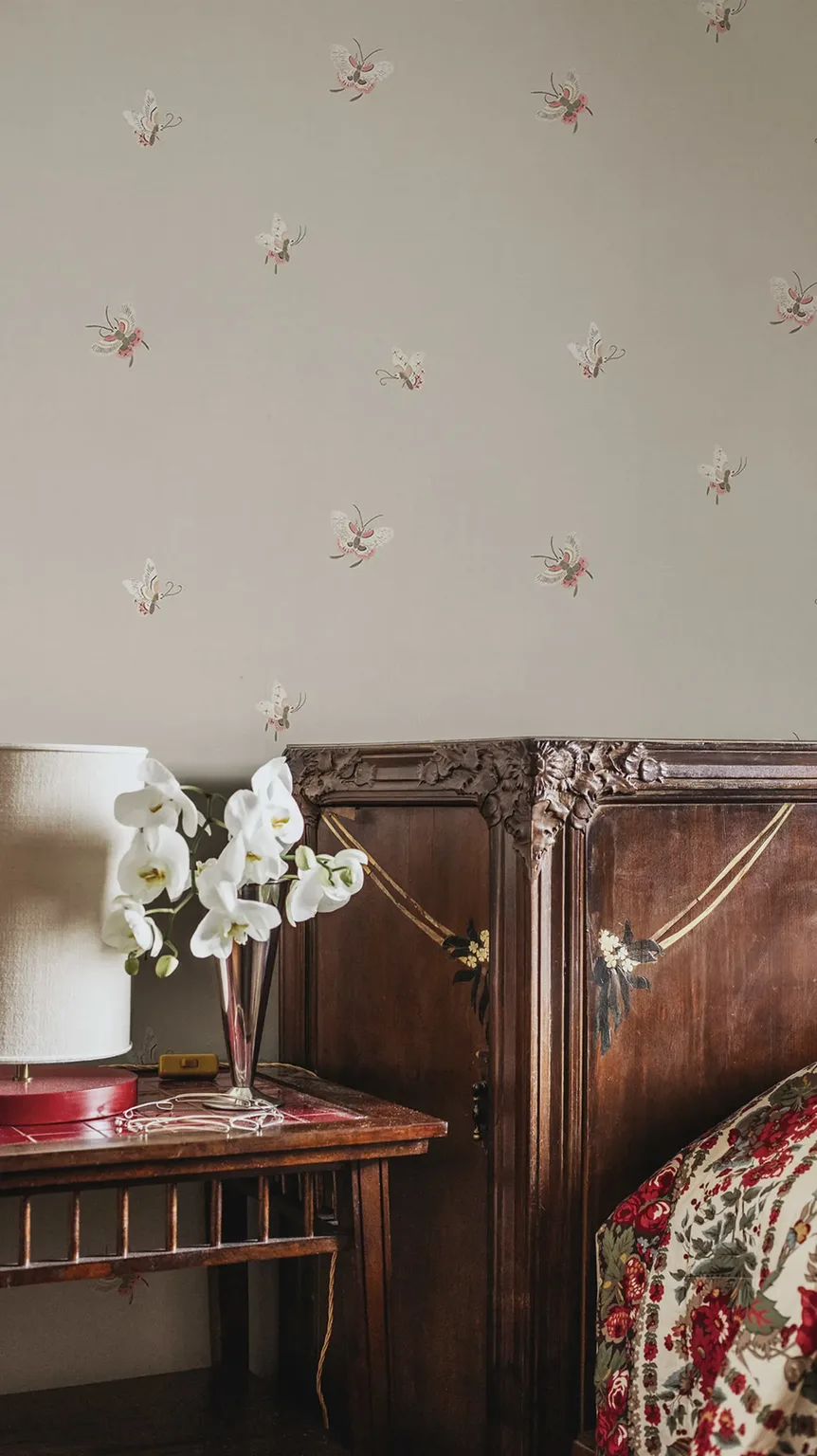 Sandberg Butterflies in Sandstone wallpaper (S10447)