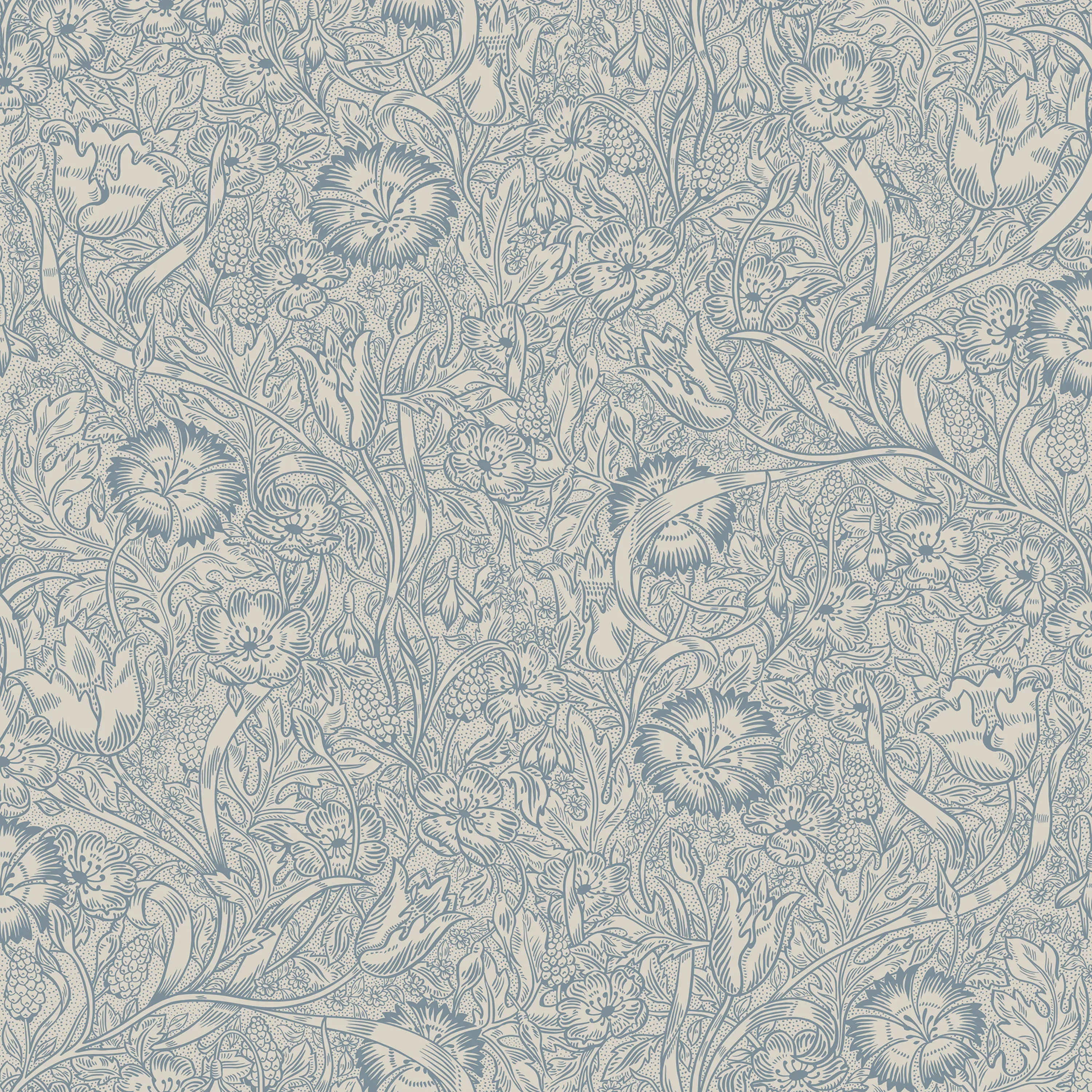 Sandberg Caroline in Indigo Blue wallpaper (S10227)