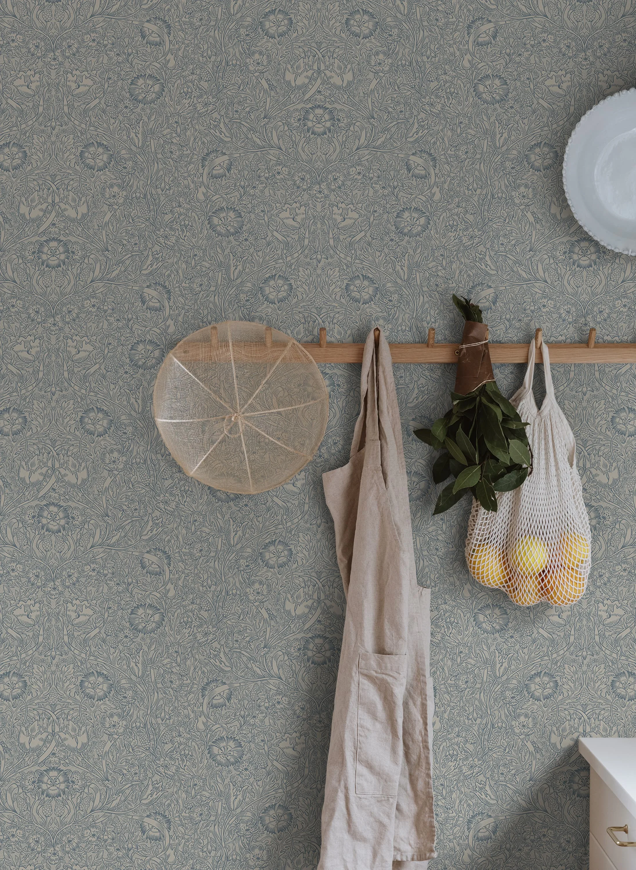 Sandberg Caroline in Indigo Blue wallpaper (S10227)