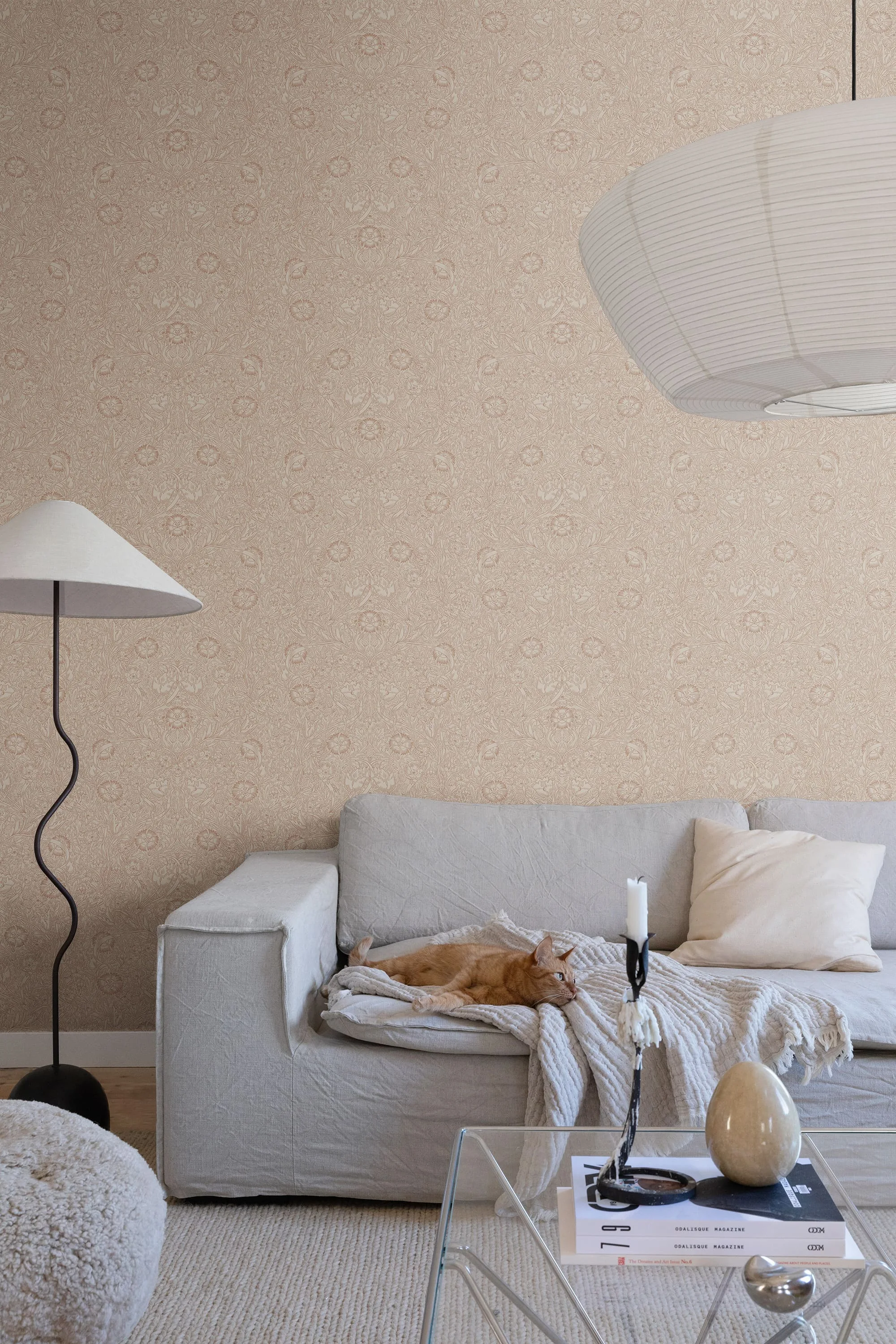 Sandberg Caroline in Terracotta wallpaper (S10211)