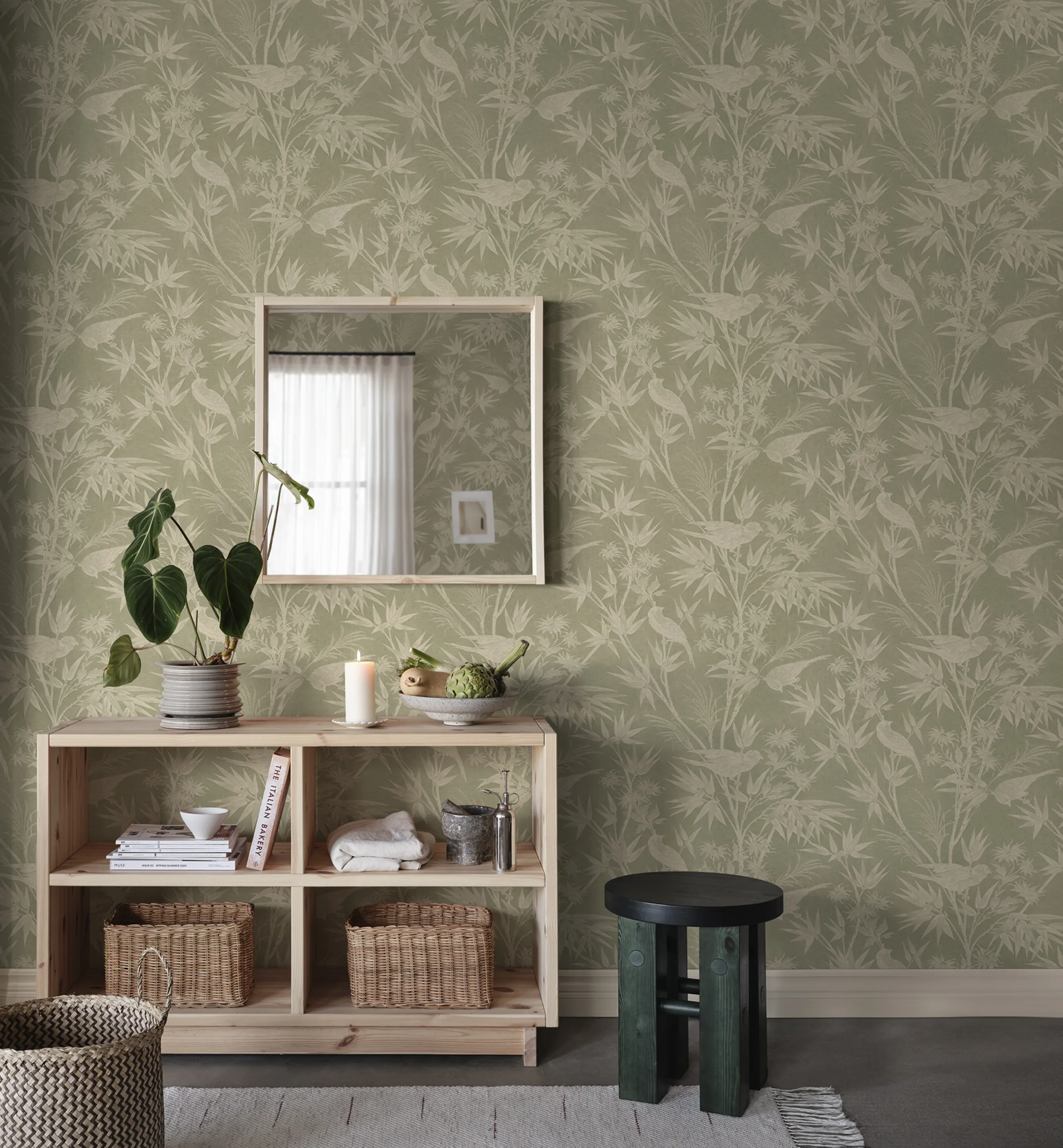 Sandberg Celeste in Green wallpaper (S10622)