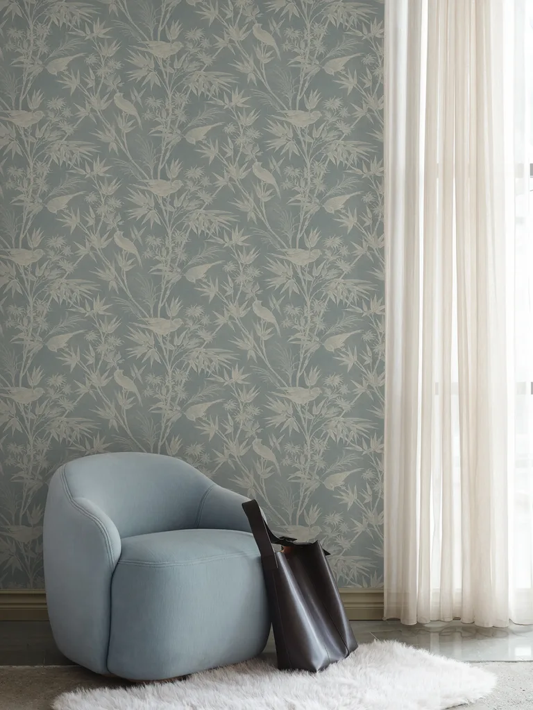Sandberg Celeste in Misty Blue wallpaper (S10623)