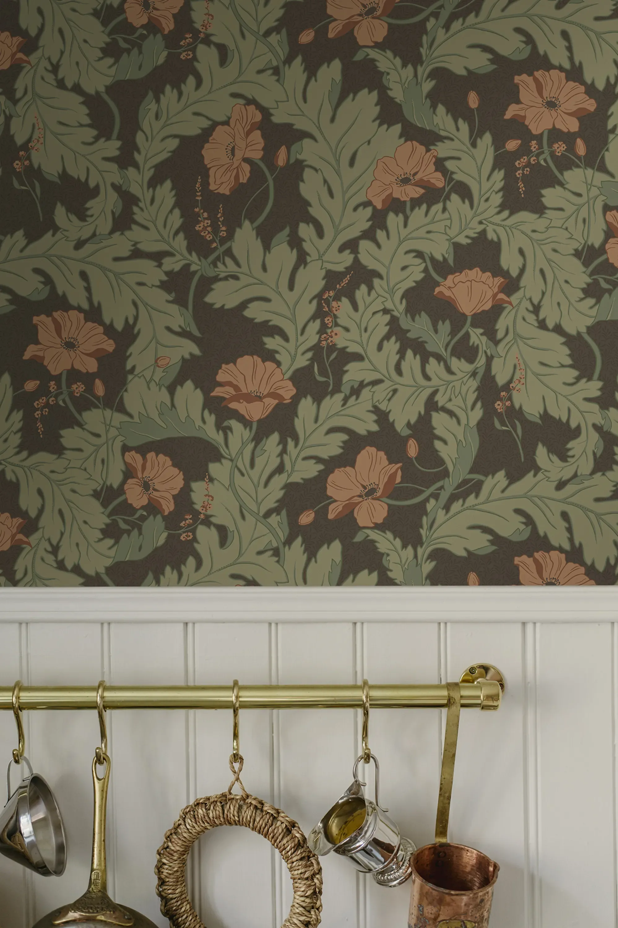 Sandberg Charlotta in Brown wallpaper (S10561)