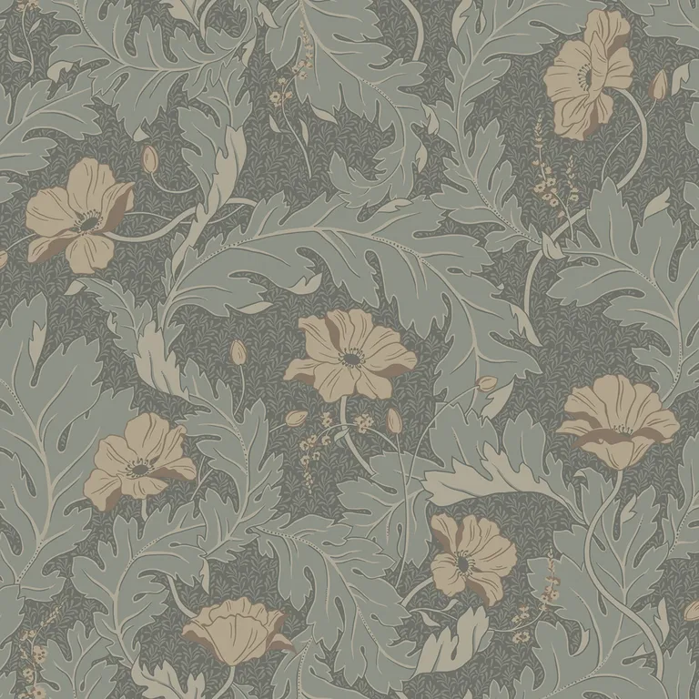 Sandberg Charlotta in Forest Green wallpaper (830-78)