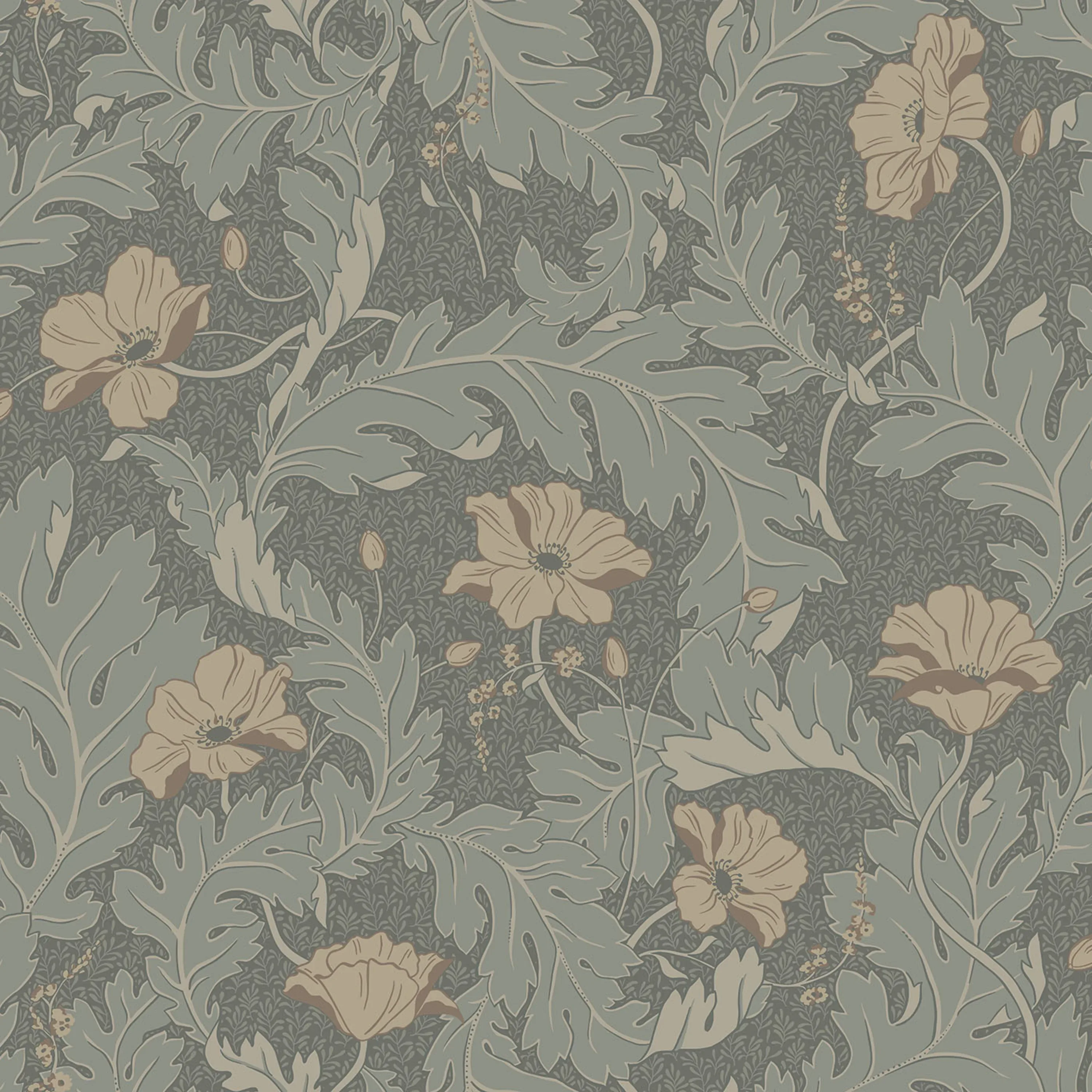 Sandberg Charlotta in Forest Green wallpaper (830-78)