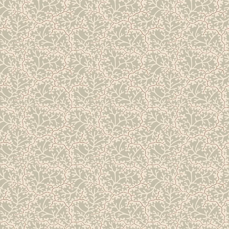Sandberg Coral in Garden Green wallpaper (S10675)