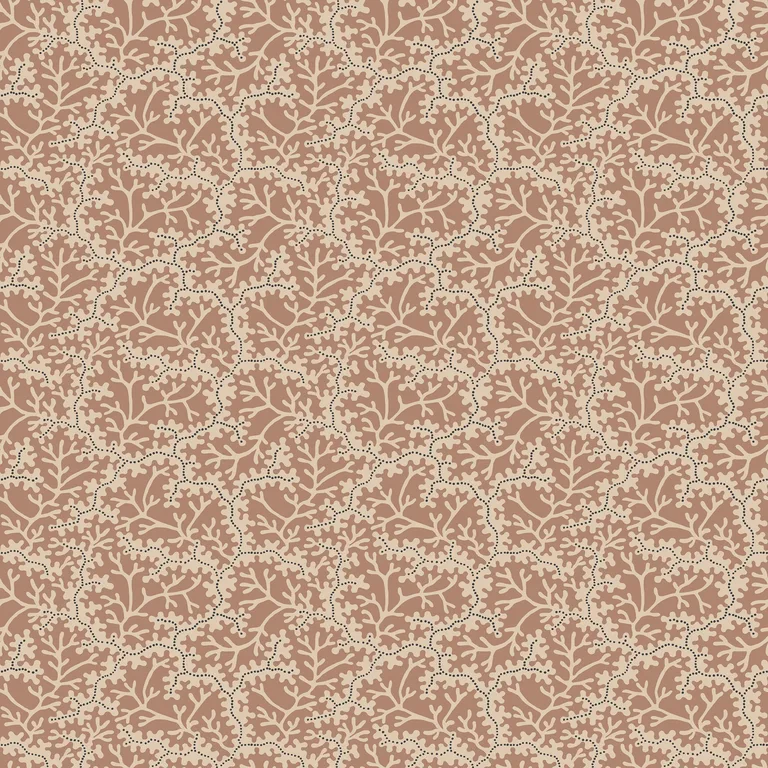 Sandberg Coral in Terracotta wallpaper (S10672)