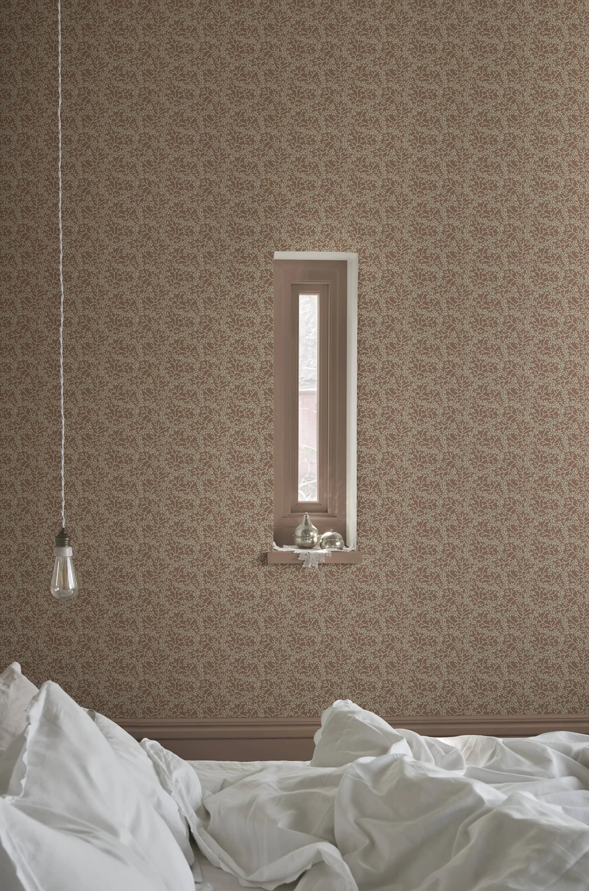 Sandberg Coral in Terracotta wallpaper (S10672)