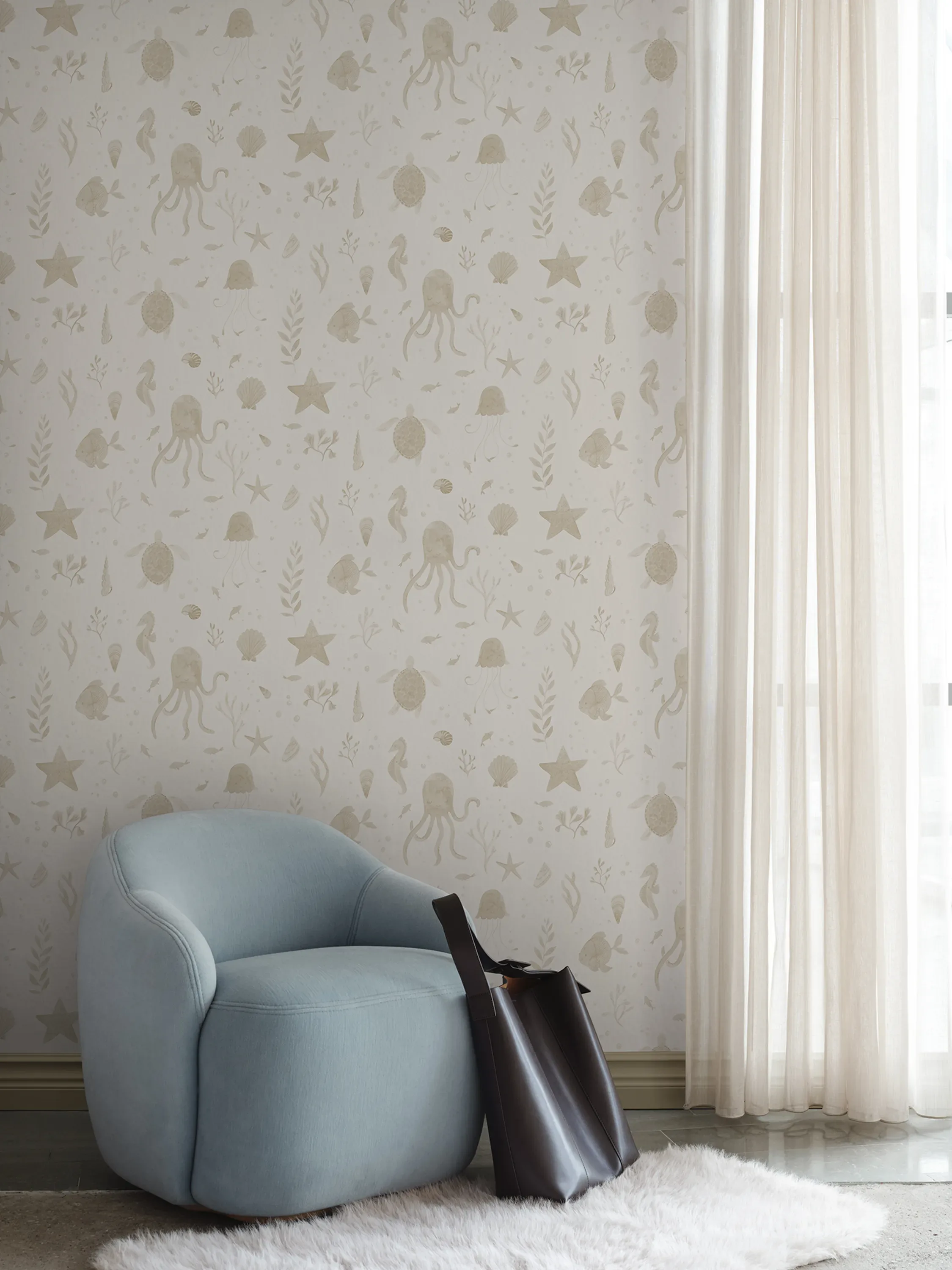 Sandberg Della in Beige wallpaper (S10716)