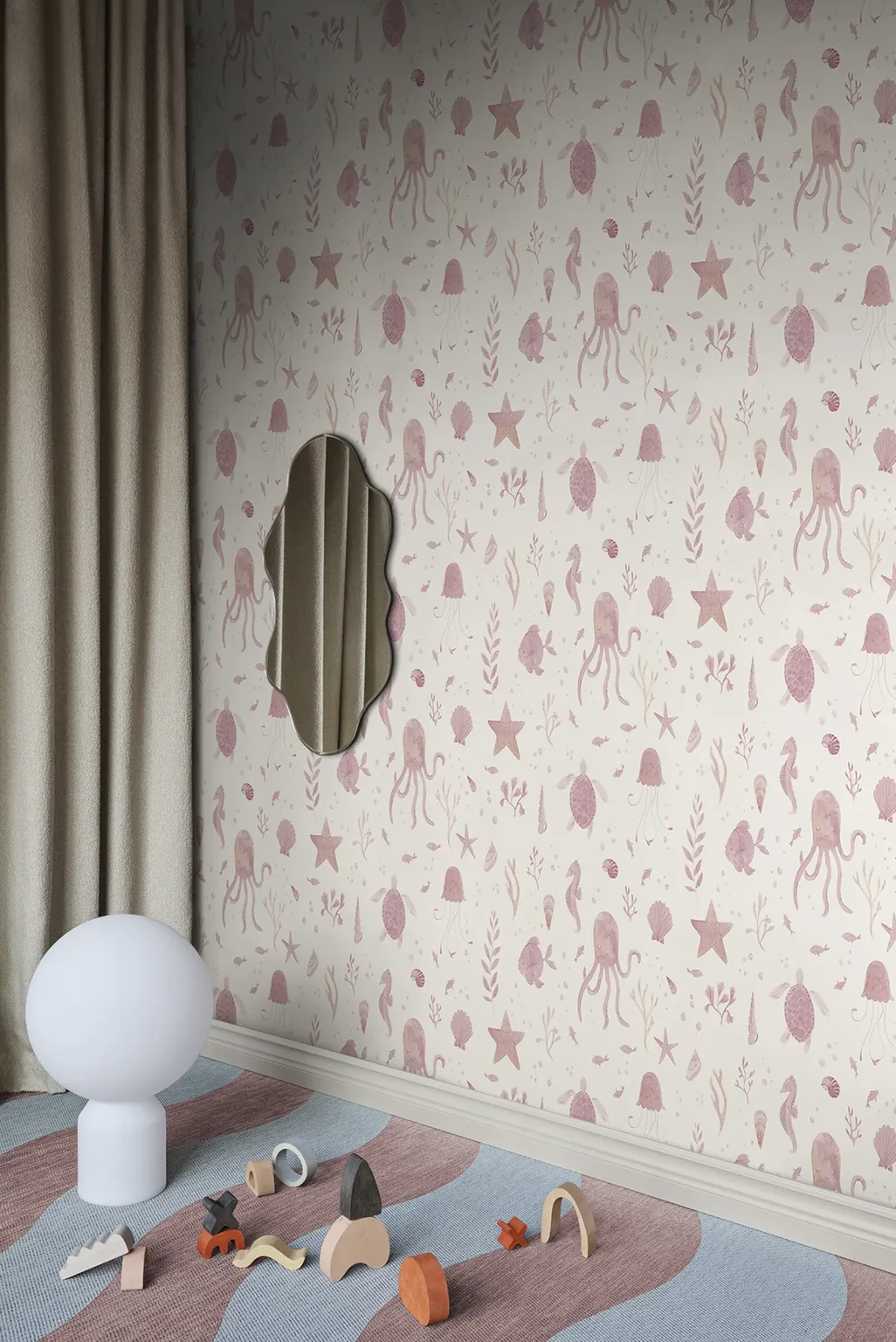 Sandberg Della in Pink wallpaper (S10717)
