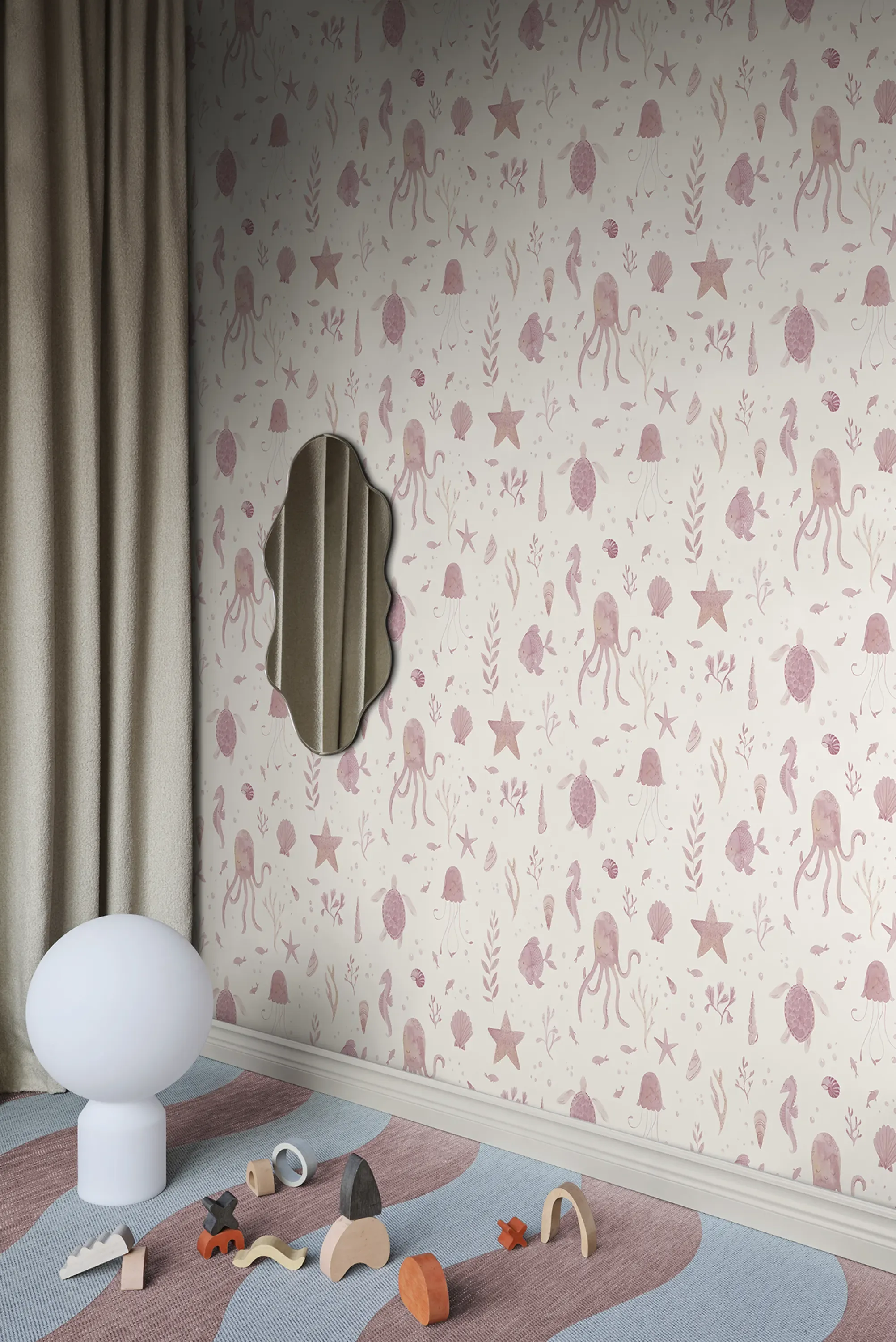 Sandberg Della in Pink wallpaper (S10717)