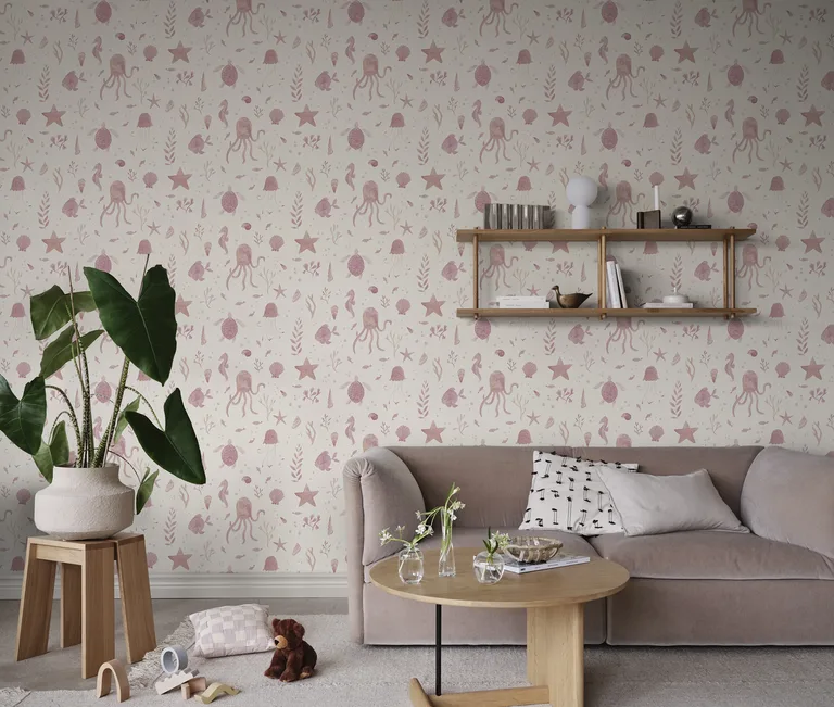 Sandberg Della in Pink wallpaper (S10717)