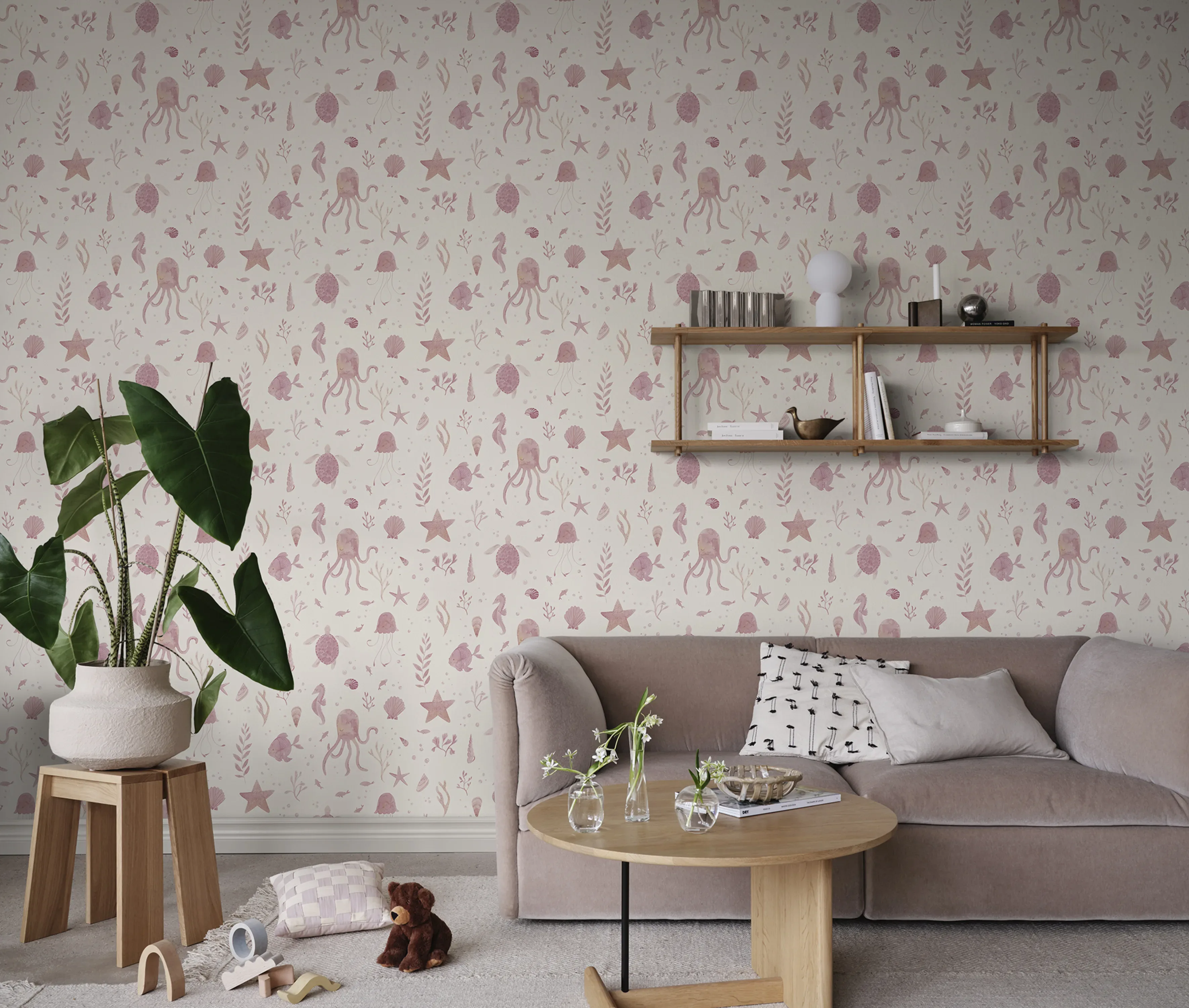 Sandberg Della in Pink wallpaper (S10717)