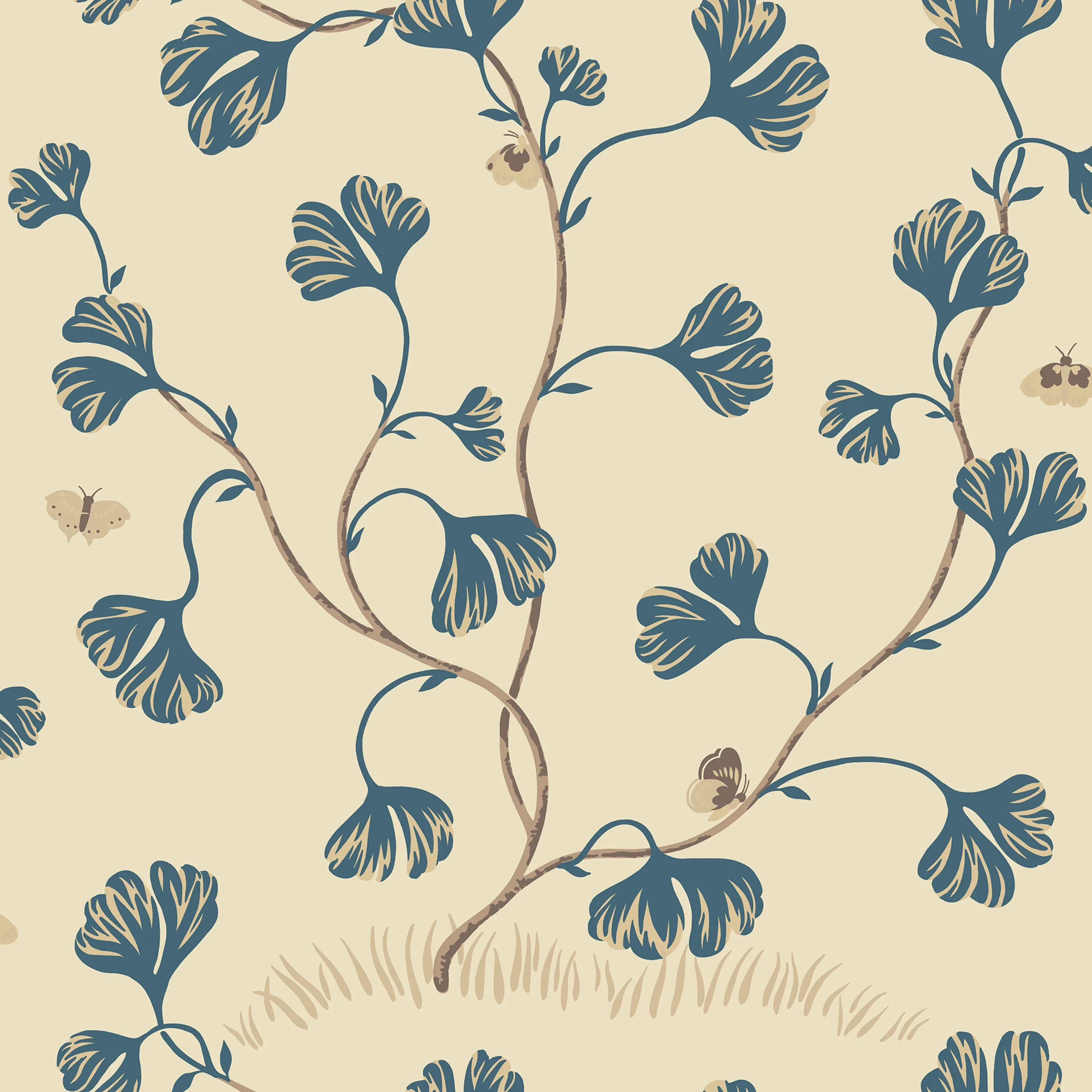 Sandberg Ebba in Blue wallpaper (S10618)