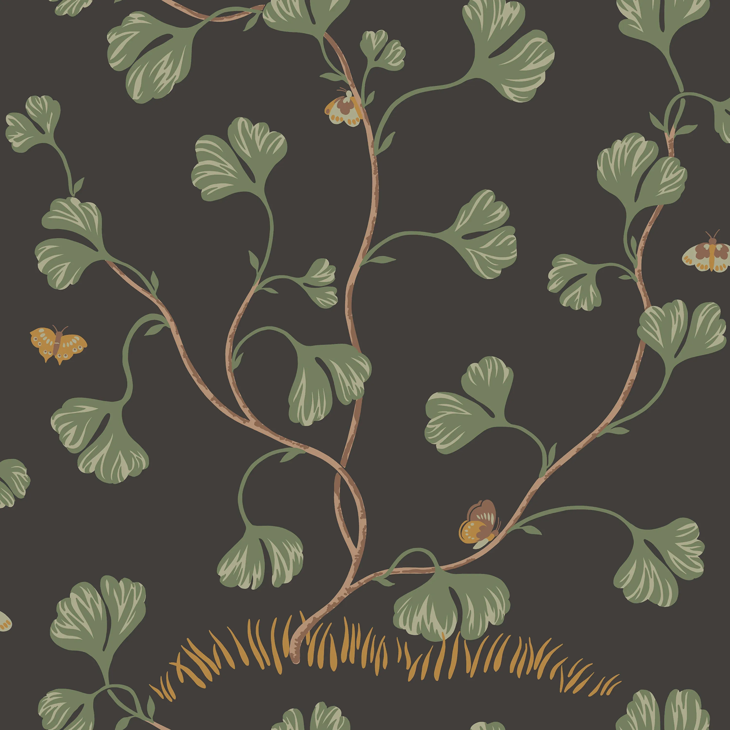 Sandberg Ebba in Charcoal wallpaper (S10619)