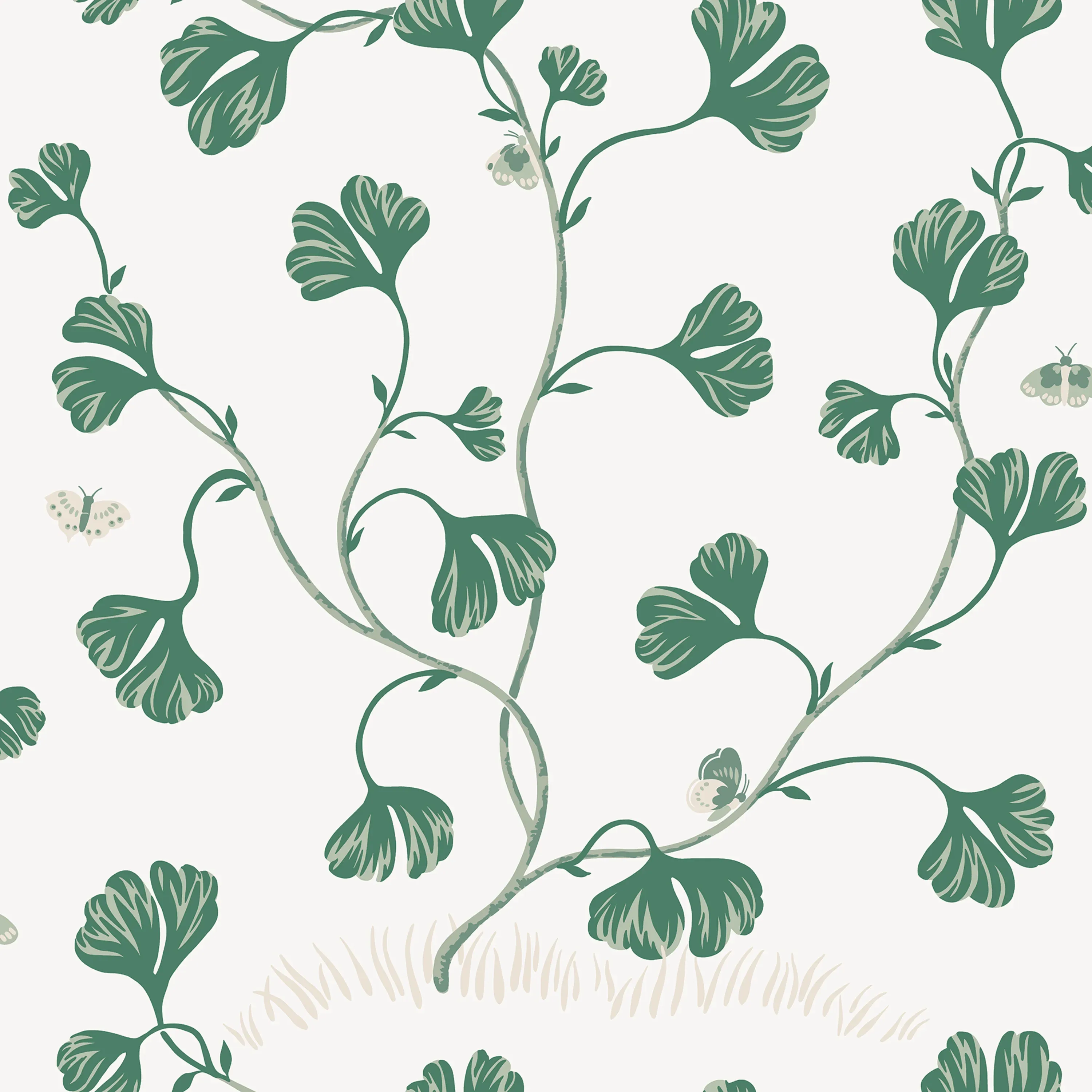 Sandberg Ebba in Green wallpaper (S10617)