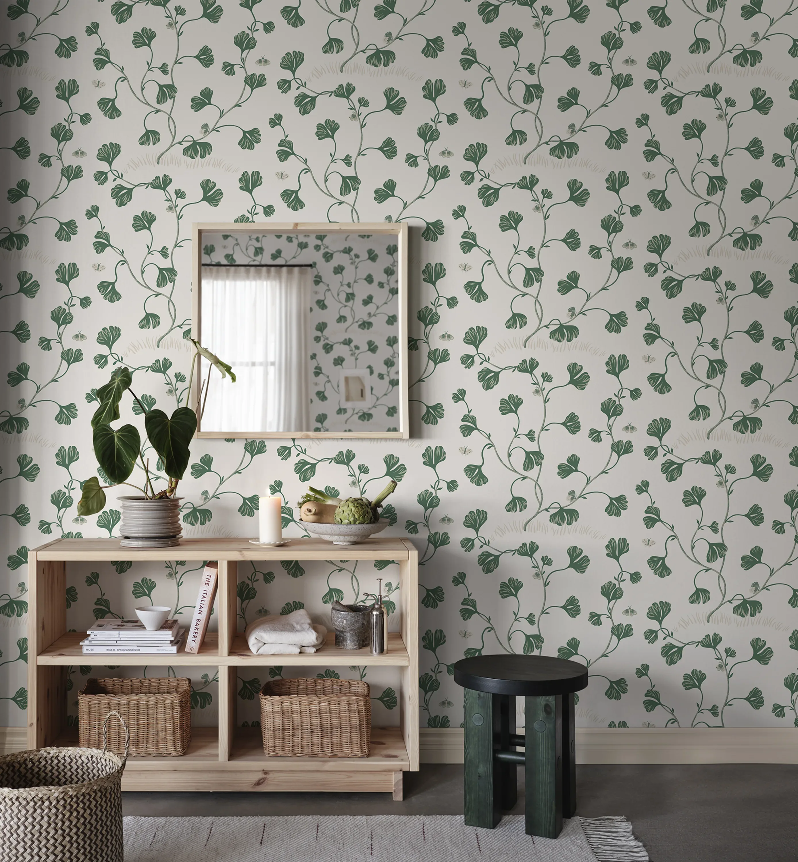 Sandberg Ebba in Green wallpaper (S10617)