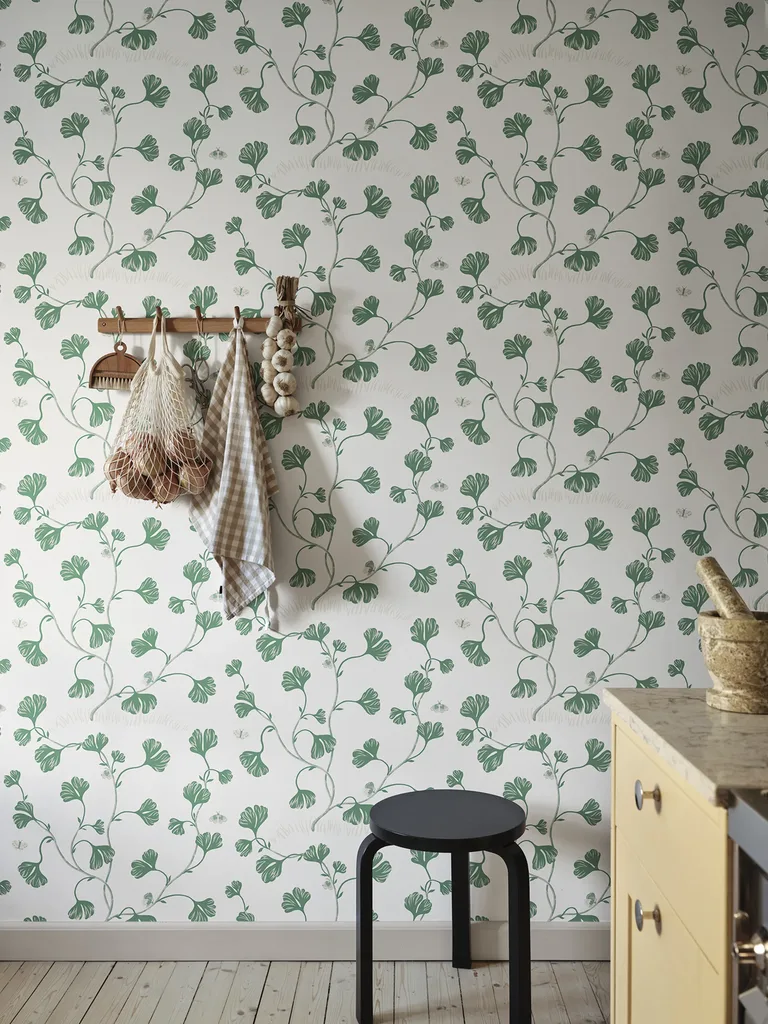 Sandberg Ebba in Green wallpaper (S10617)