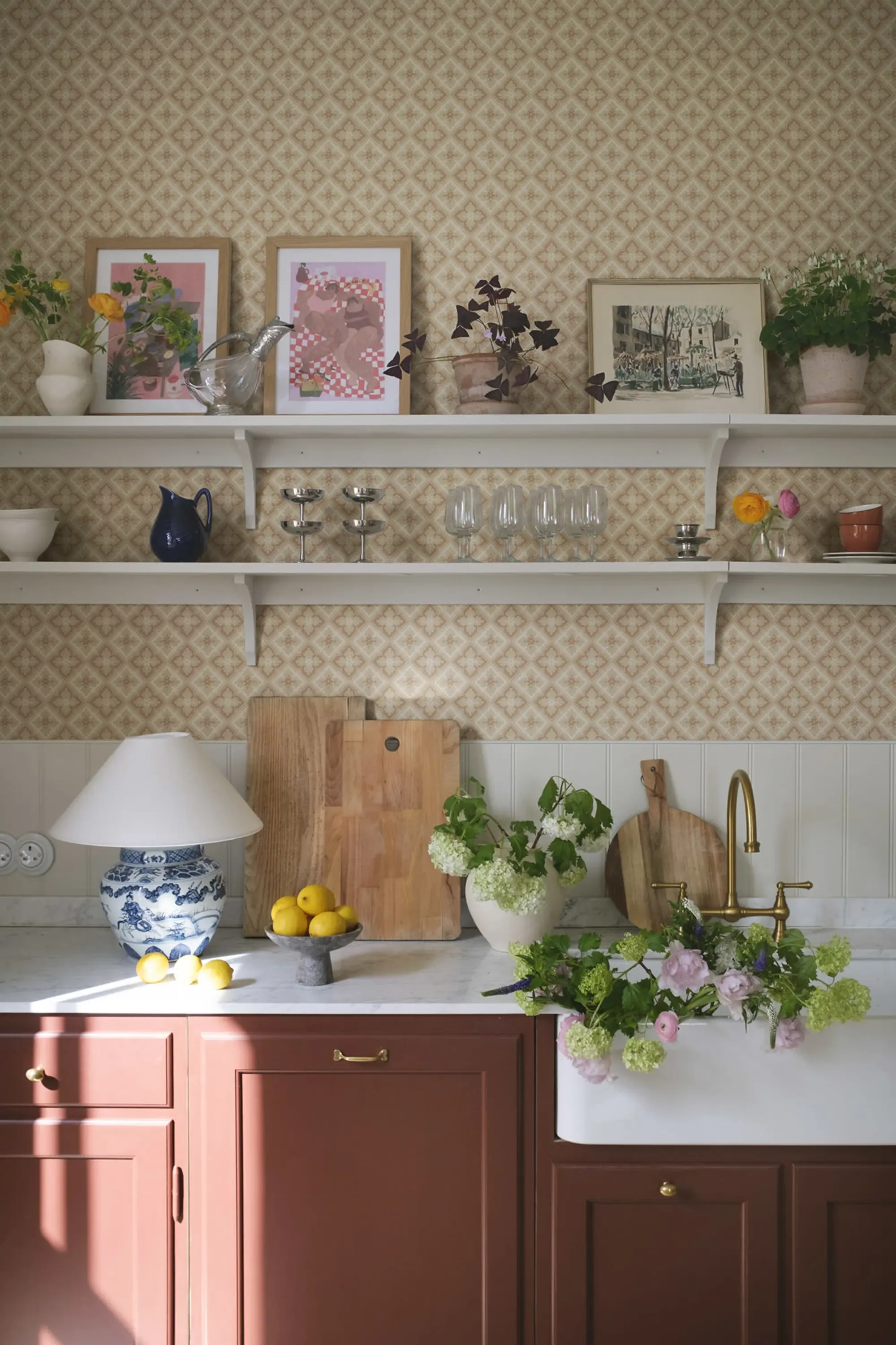 Sandberg Edvin in Terracotta wallpaper (S10454)