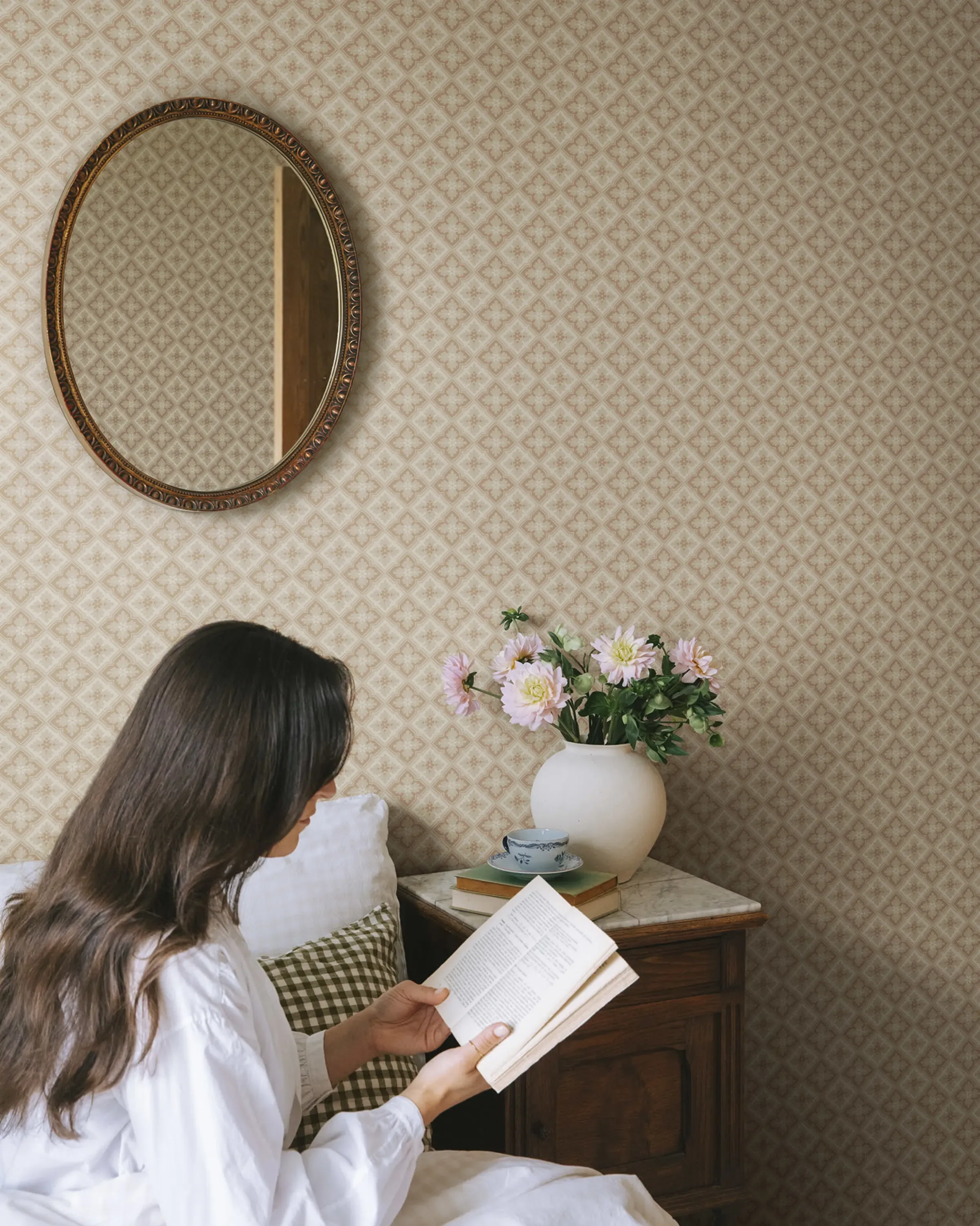 Sandberg Edvin in Terracotta wallpaper (S10454)
