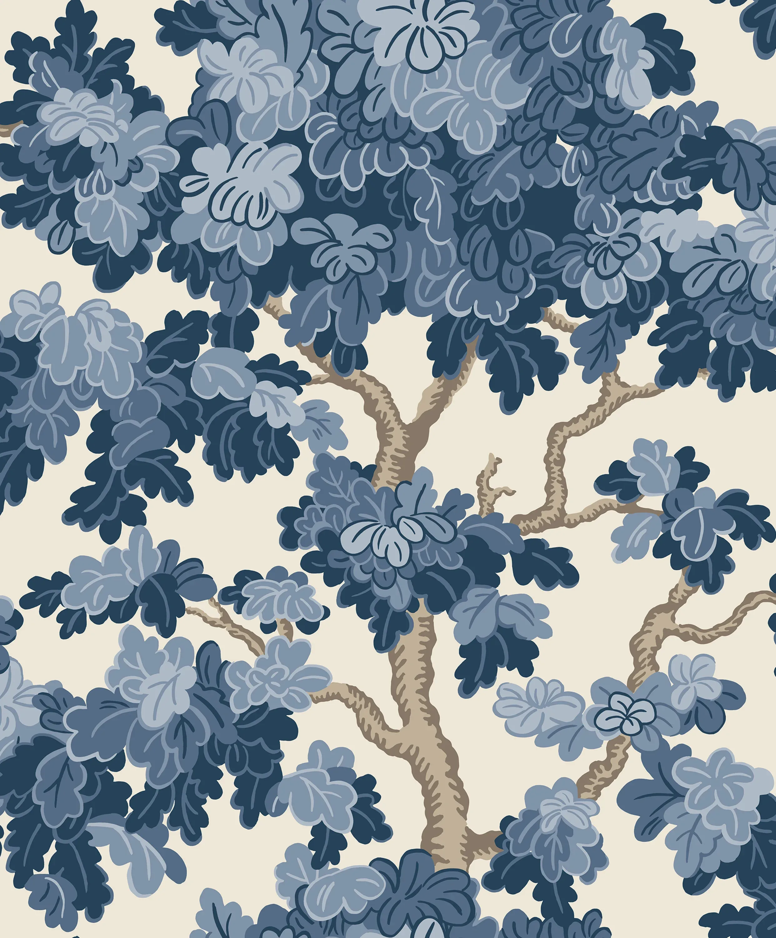 Sandberg Eken in Blue wallpaper (S10791)