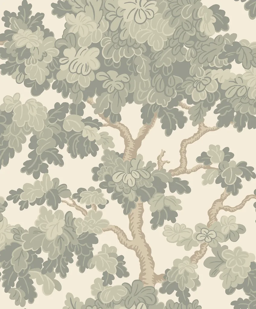 Sandberg Eken in Garden Green wallpaper (S10792)