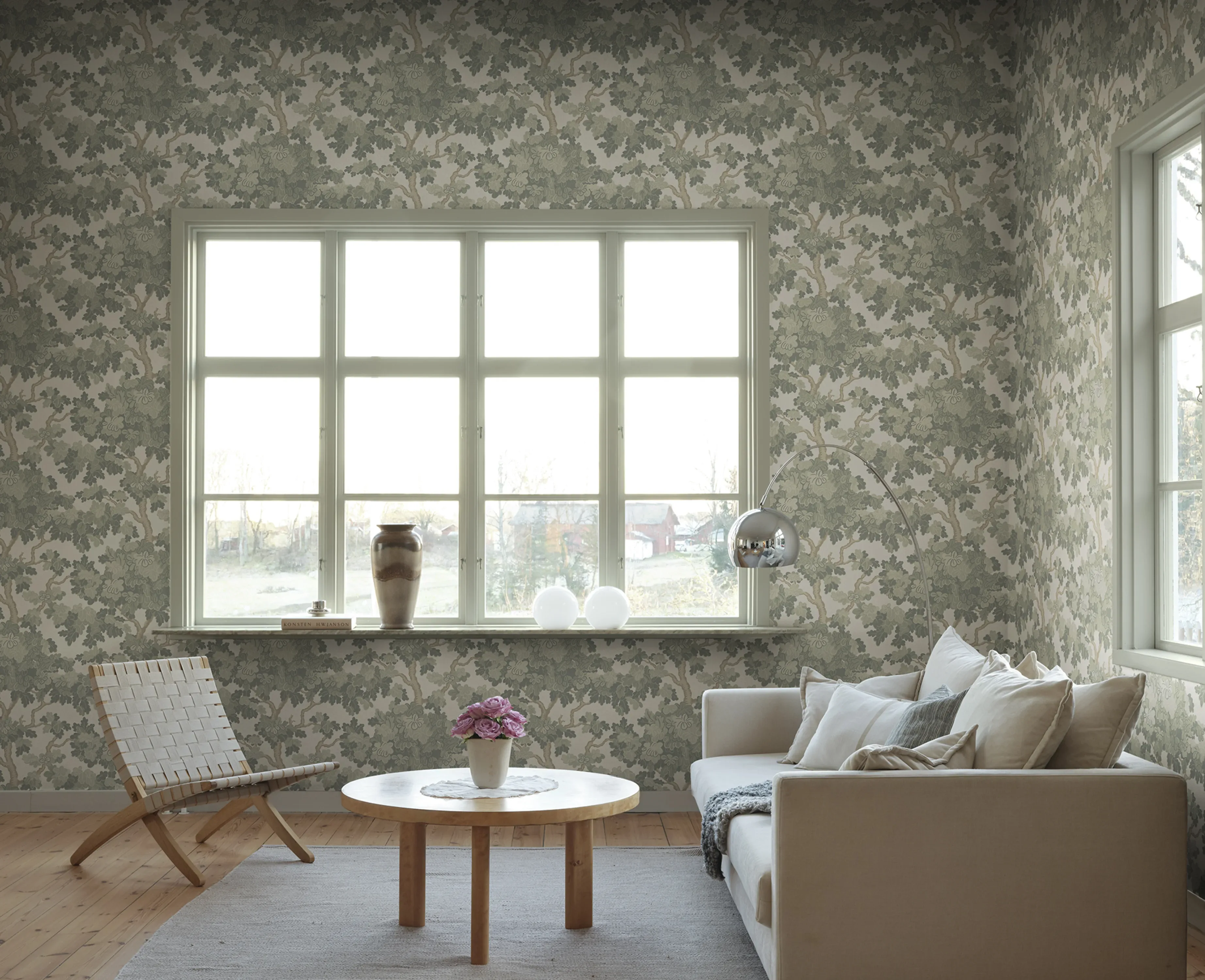 Sandberg Eken in Garden Green wallpaper (S10792)