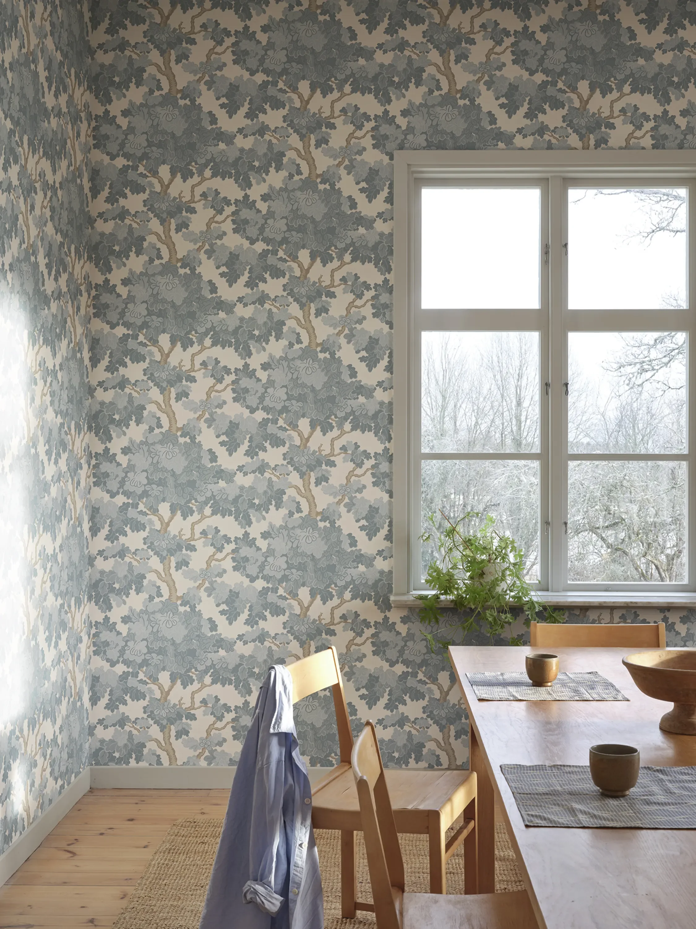Sandberg Eken in Light Blue wallpaper (S10790)