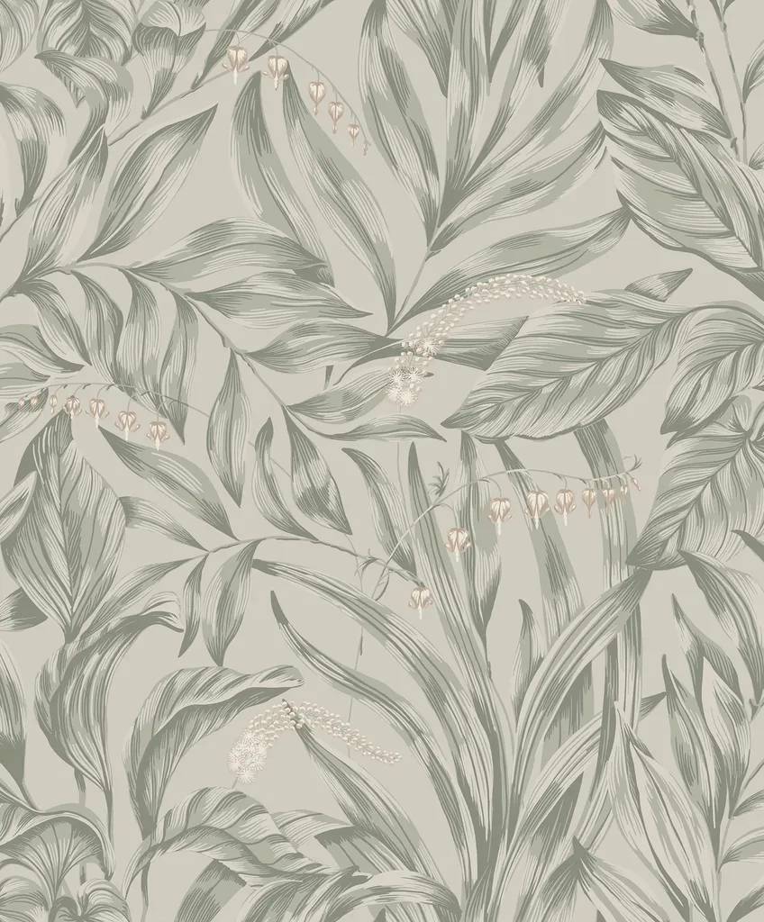 Sandberg Elin in Sage Green wallpaper (837-18)