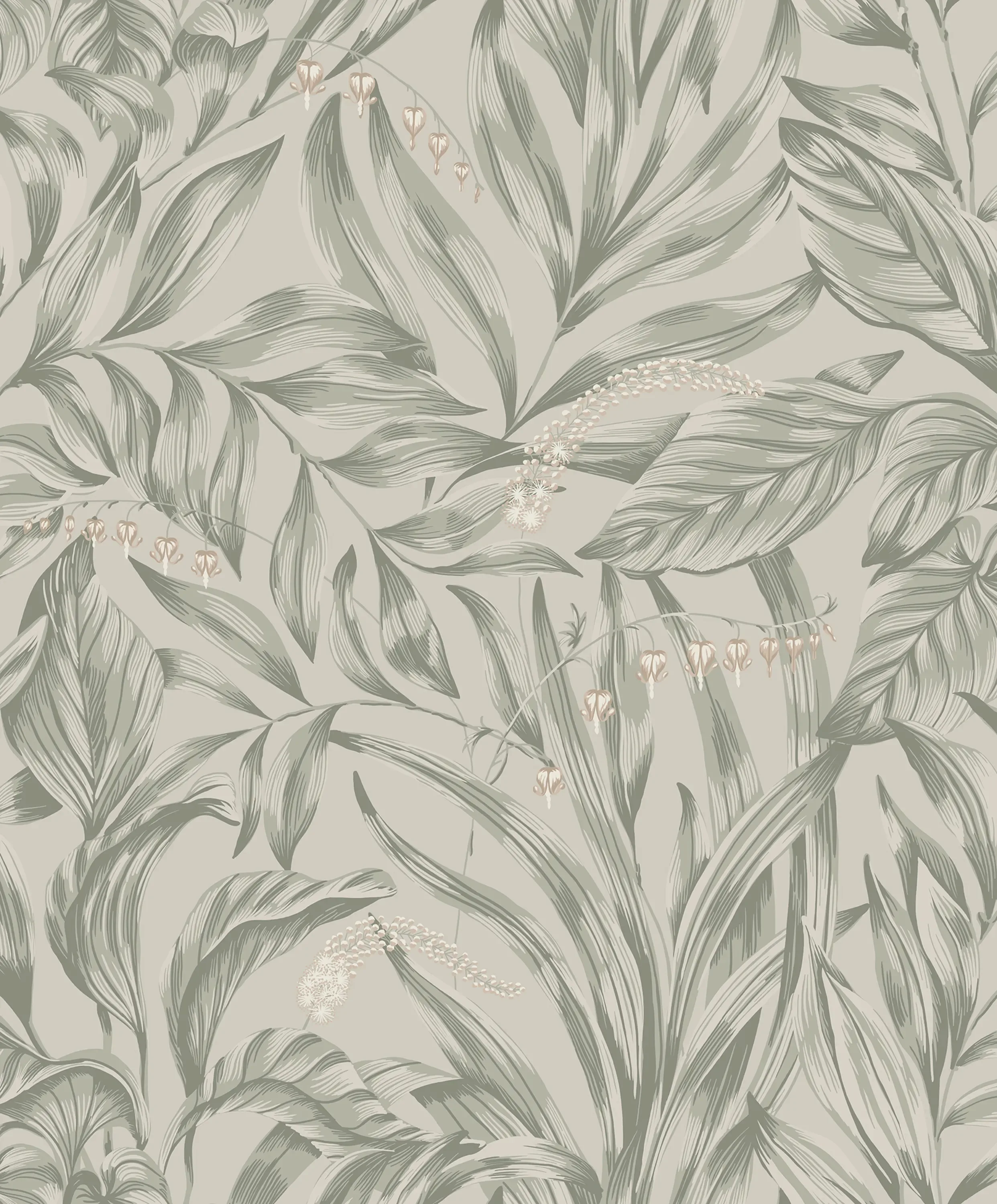 Sandberg Elin in Sage Green wallpaper (837-18)
