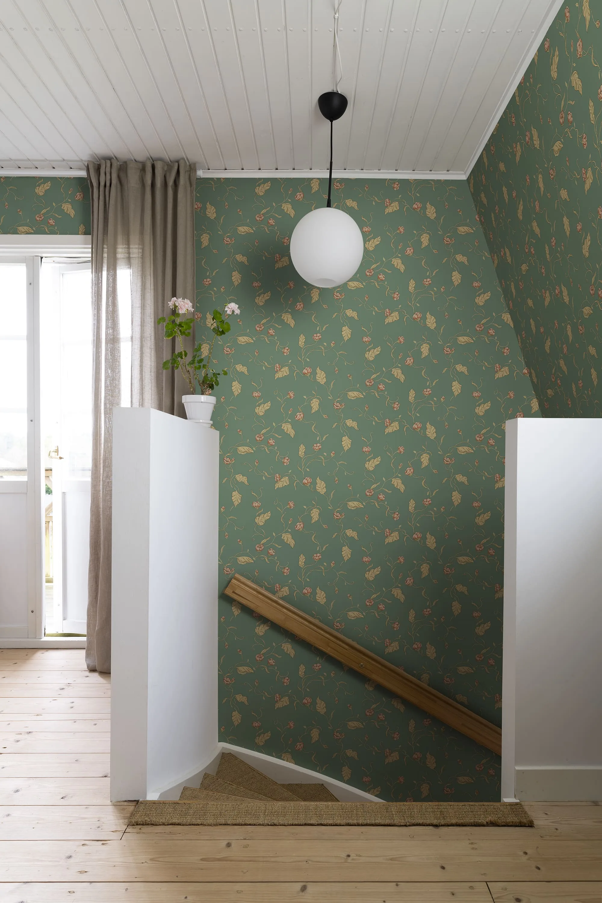 Sandberg Elmire in Emerald wallpaper (S10149)