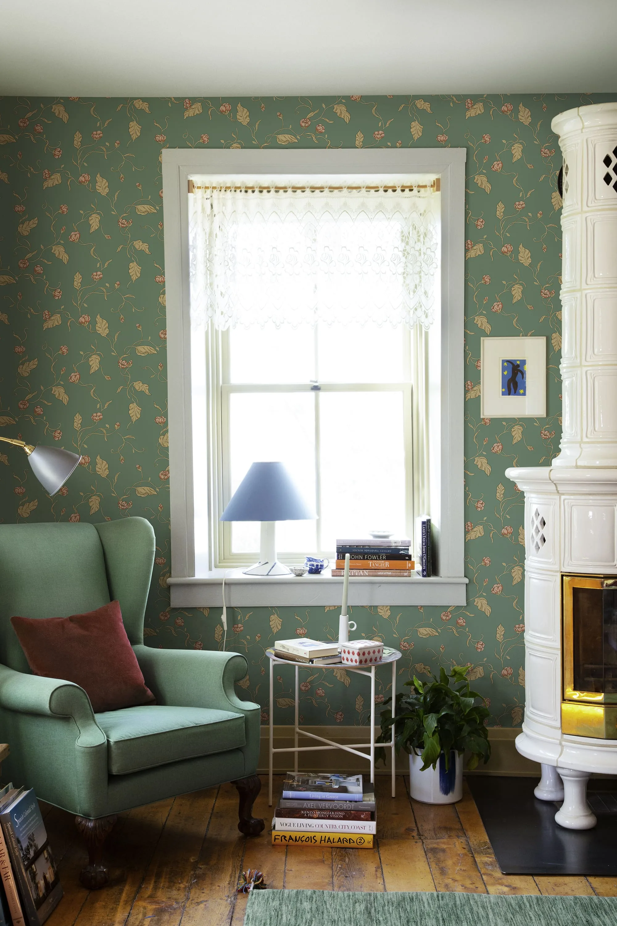Sandberg Elmire in Emerald wallpaper (S10149)
