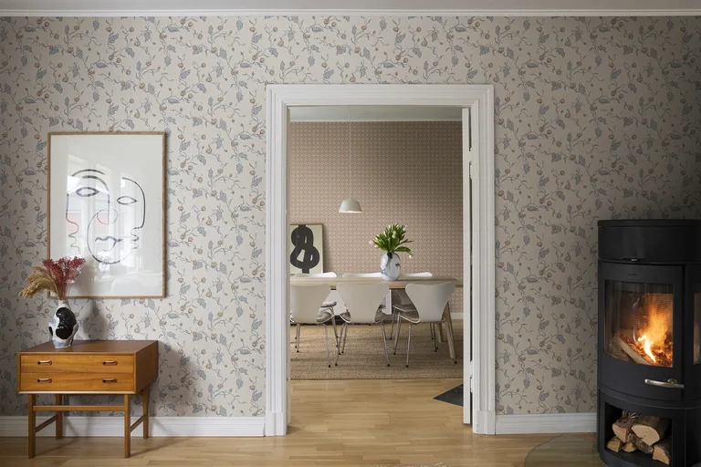 Sandberg Elmire in Soft Blue wallpaper (S10148)