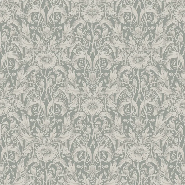 Sandberg Emil in Garden Green wallpaper (835-48)