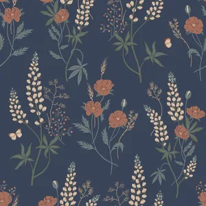 Sandberg Emma in Classic Blue wallpaper (S10185)