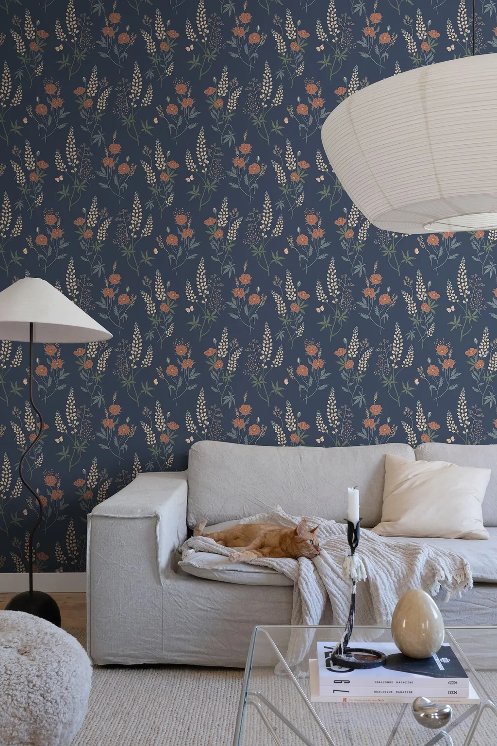 Sandberg Emma in Classic Blue wallpaper (S10185)