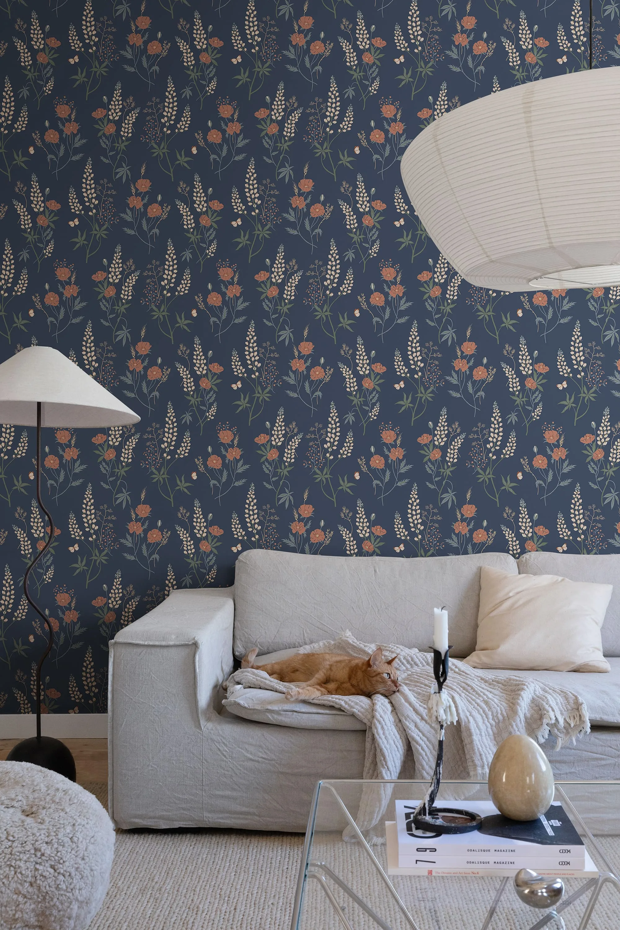 Sandberg Emma in Classic Blue wallpaper (S10185)